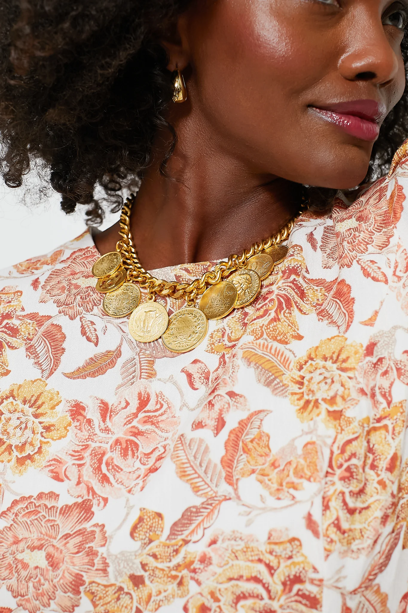 24K Gold Plated Coin Necklace - Image 2