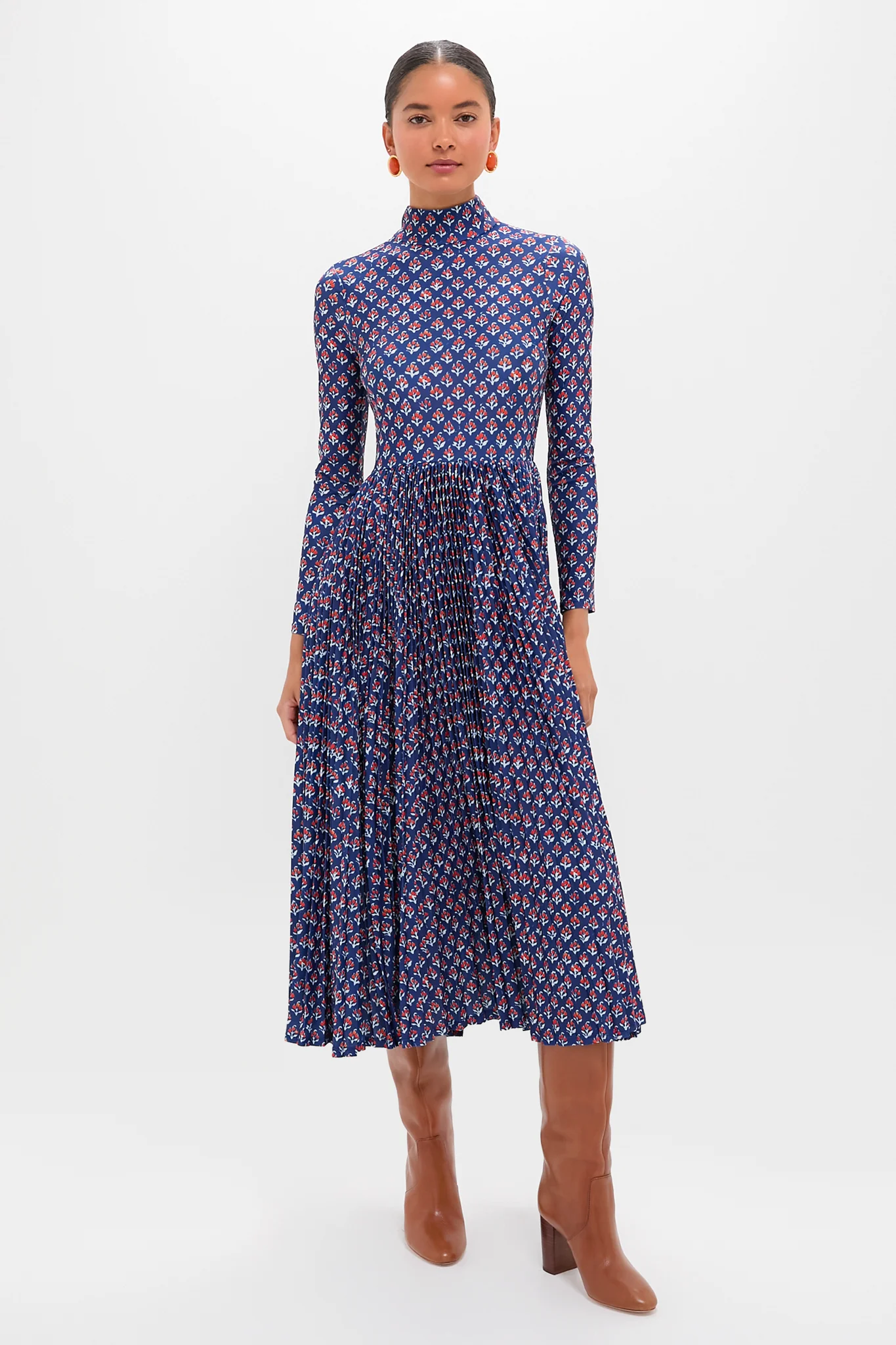 Autumn Fleur Navy Sabine Dress
