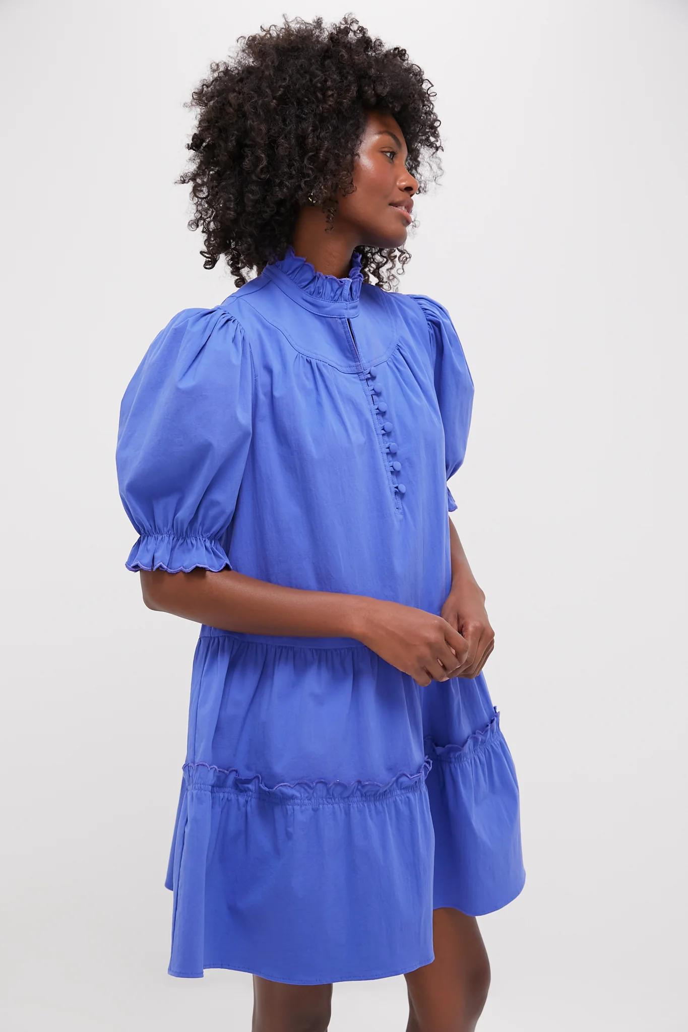 Azure Blue Selena Mini Dress - Image 3