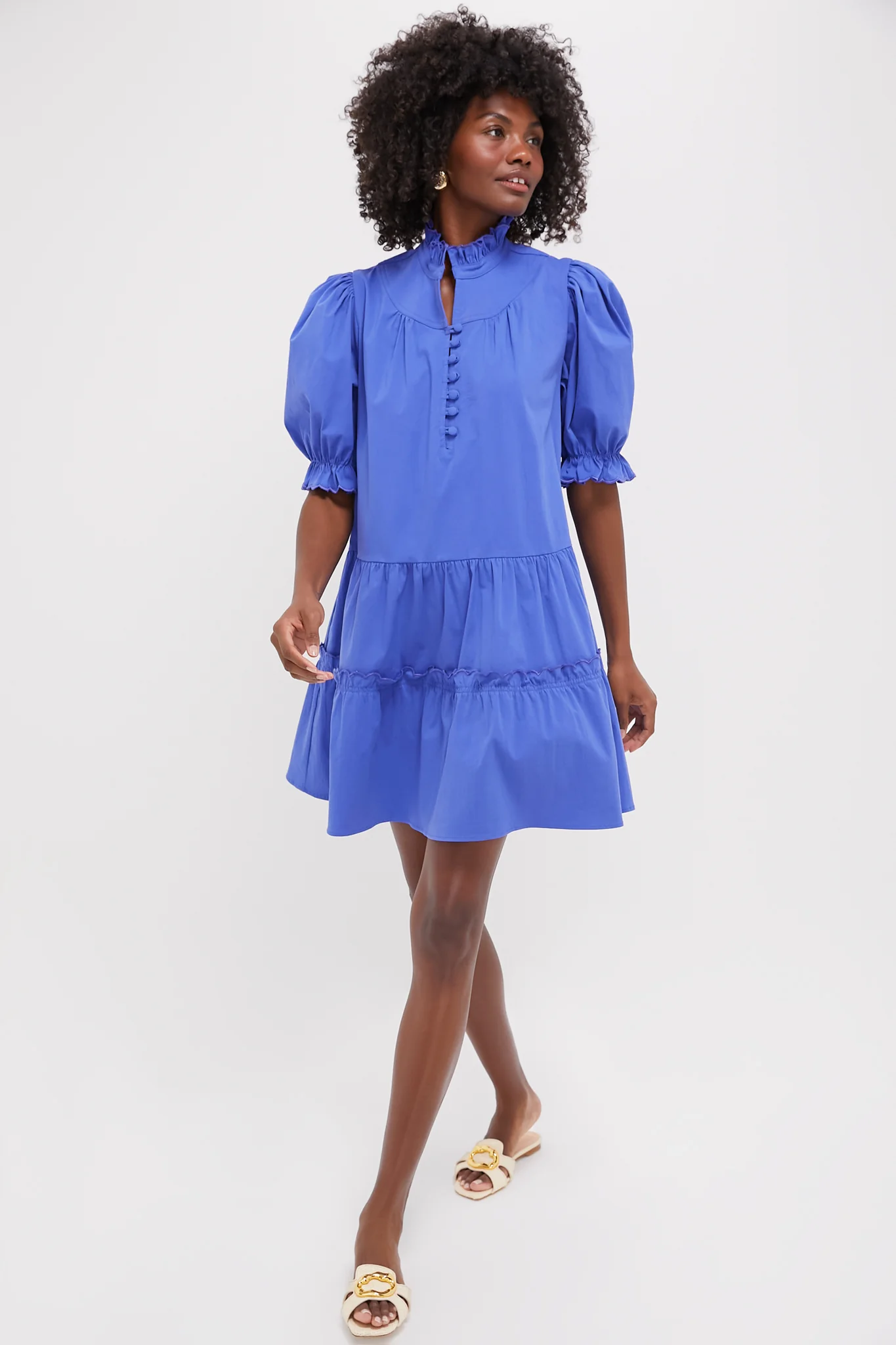 Azure Blue Selena Mini Dress - Image 6
