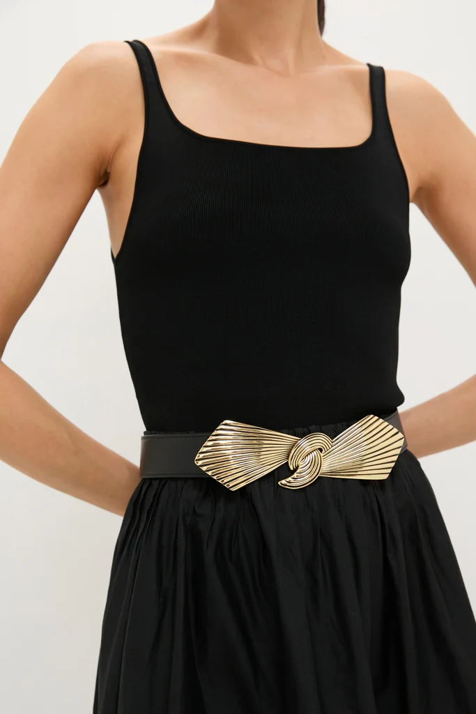 Black and Gold Syna Belt - Image 2