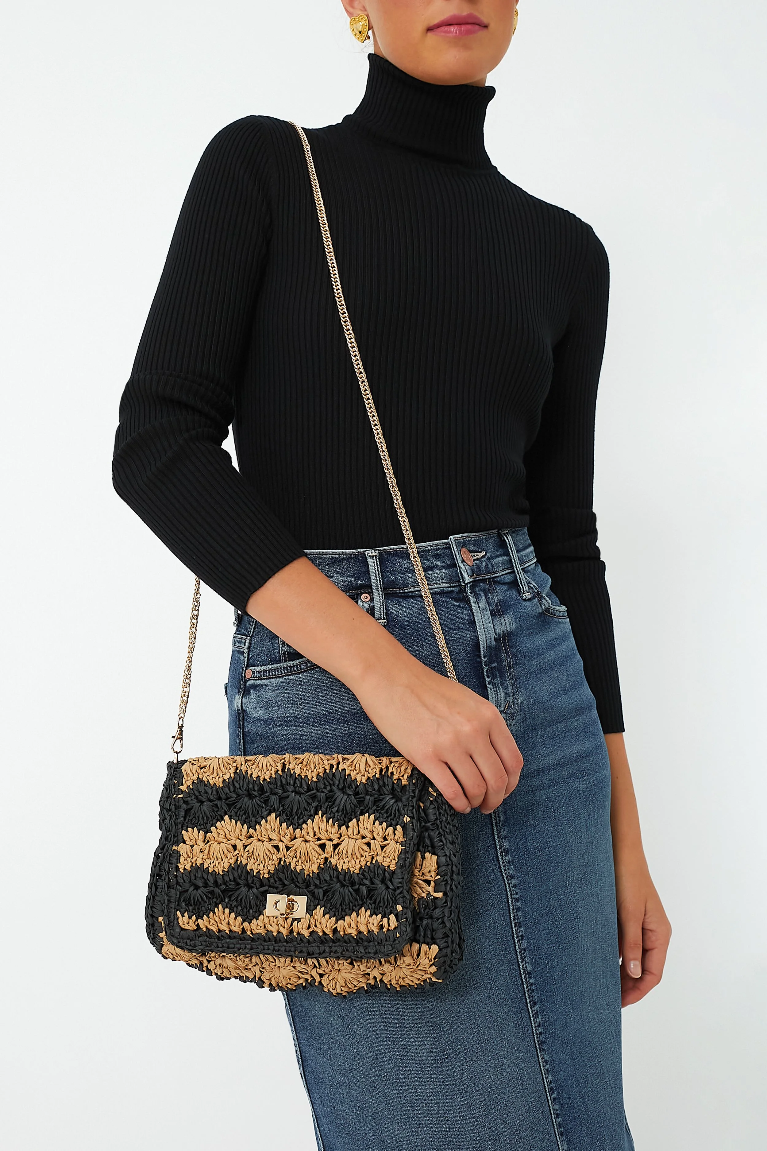 Black and Natural Kairi Bag - Image 2