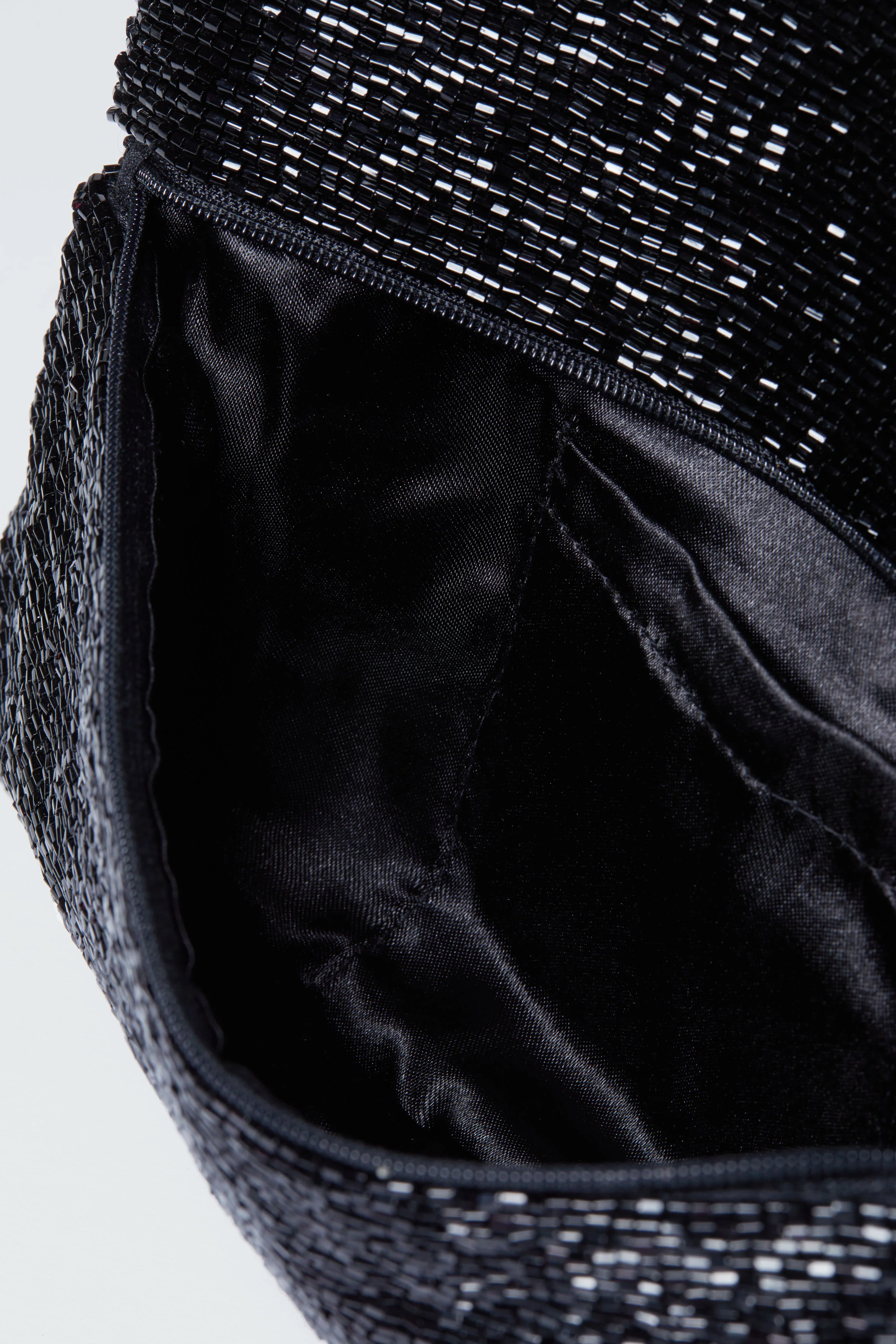 Black Beaded Clutch - Image 5