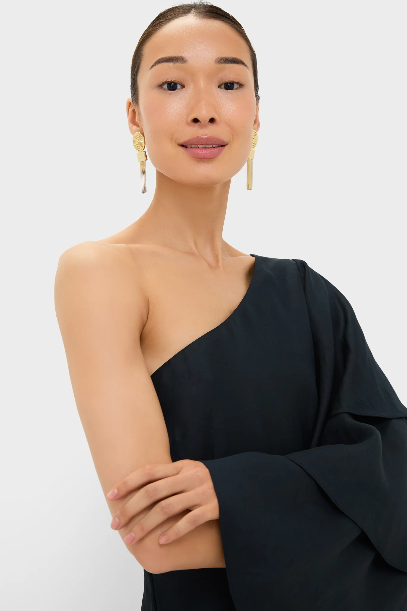 Black Bidi Bidi Bom Bom Tea Length Dress - Image 5