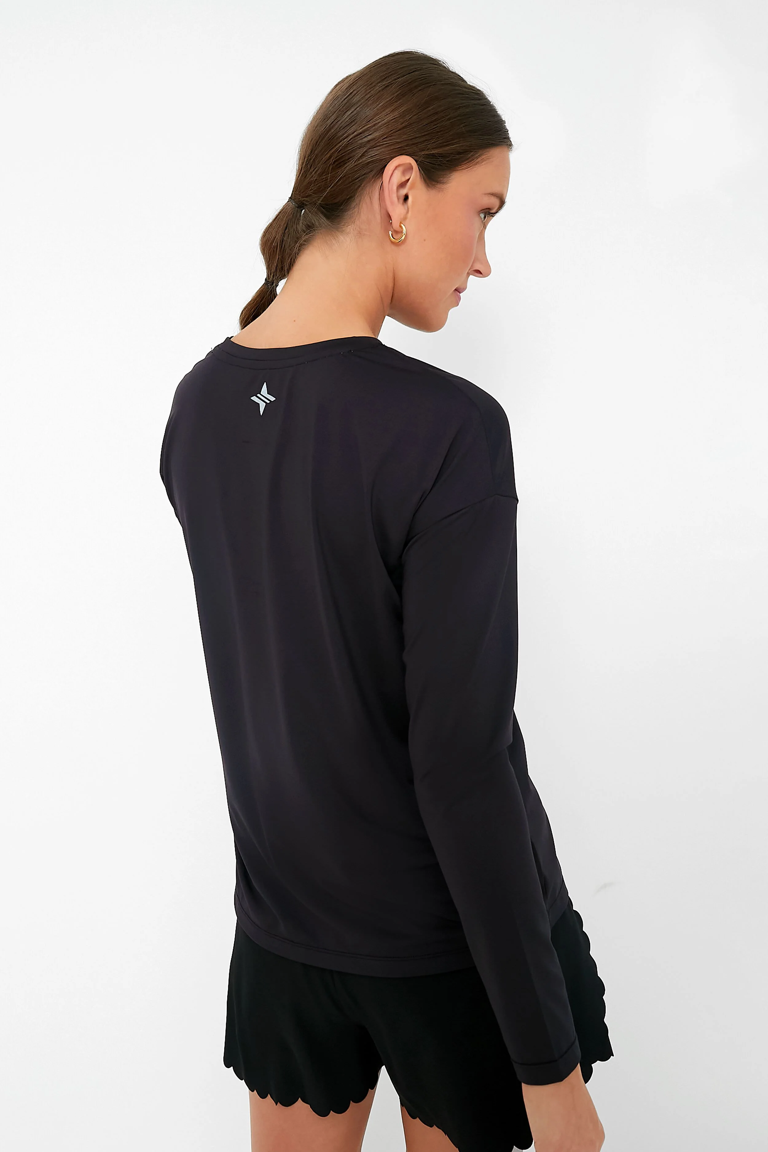 Black Long Sleeve Performance Jersey Ryan Boyfriend Tee - Image 5