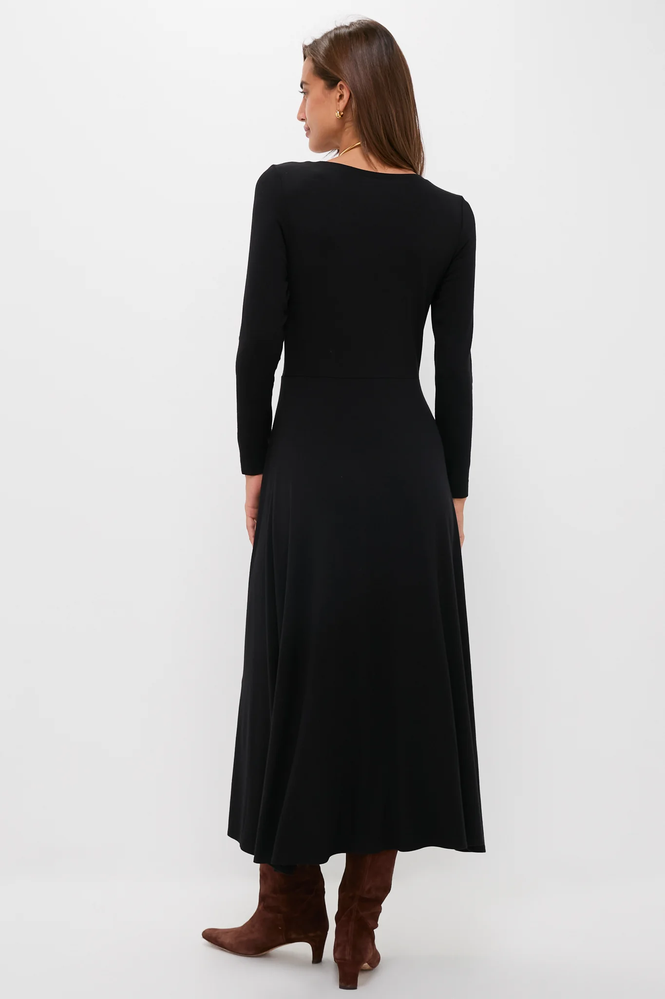 Black Long Sleeve Sara Maxi Dress - Image 4