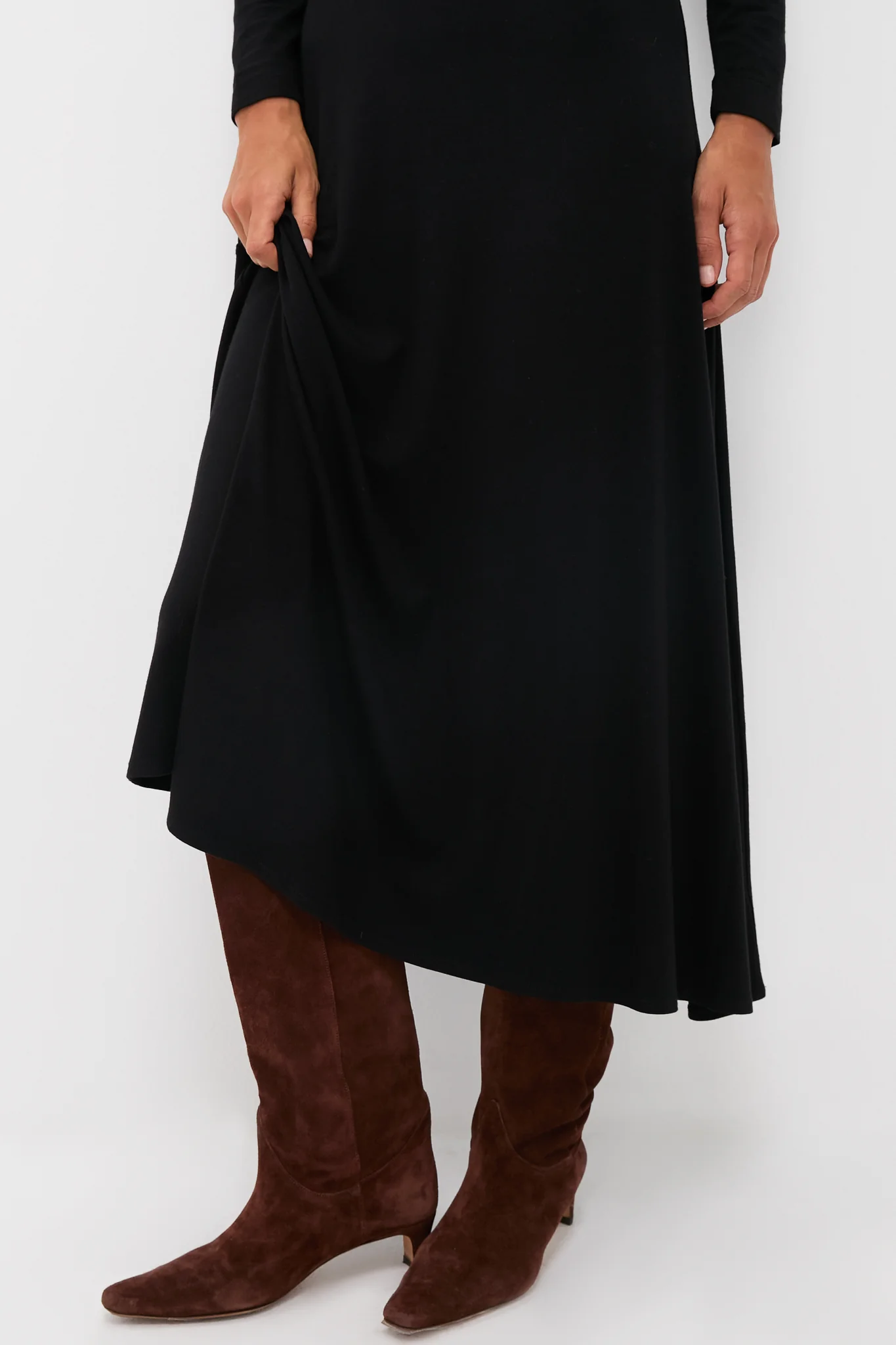 Black Long Sleeve Sara Maxi Dress - Image 5