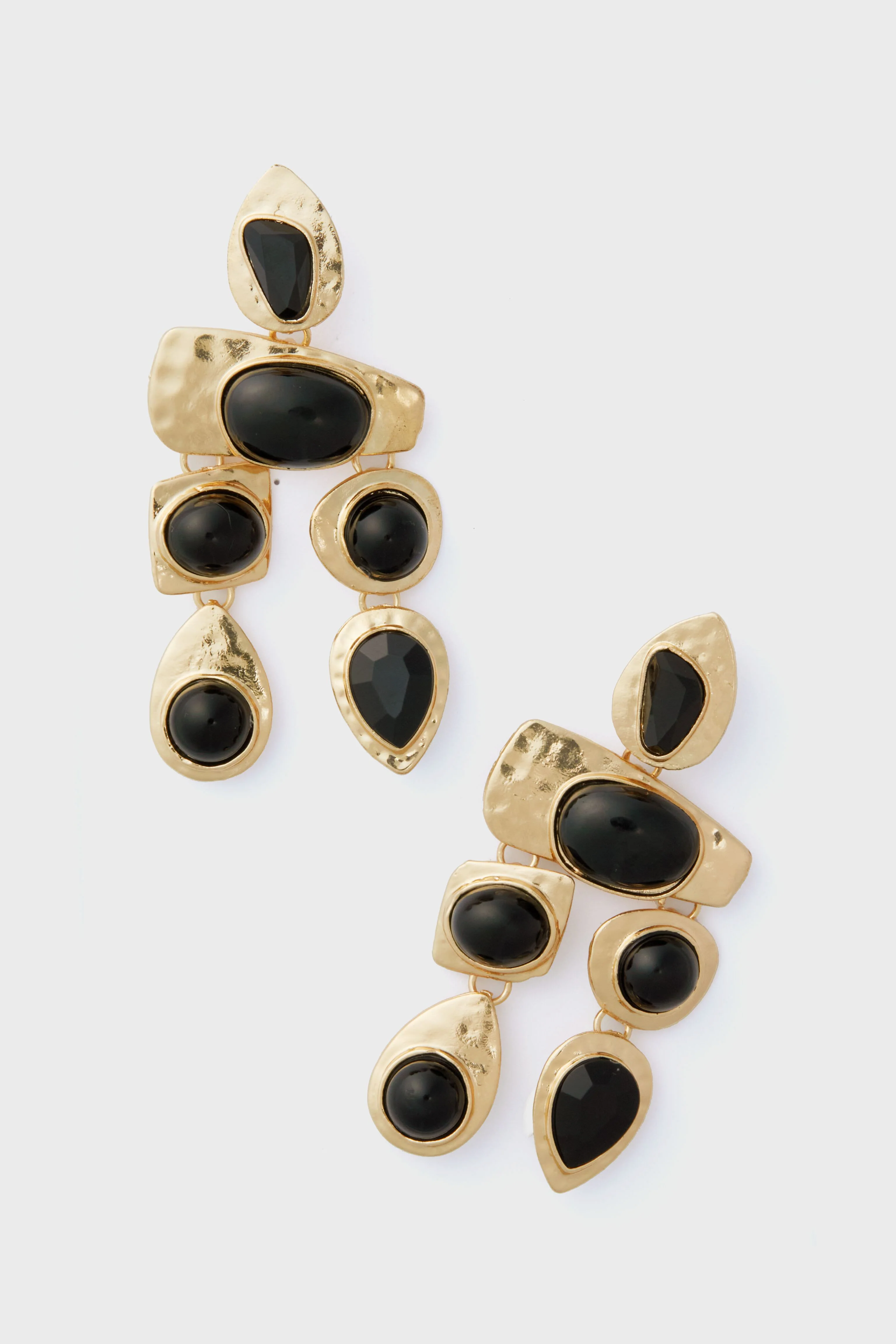 Black Multi Stone Earrings - Image 4