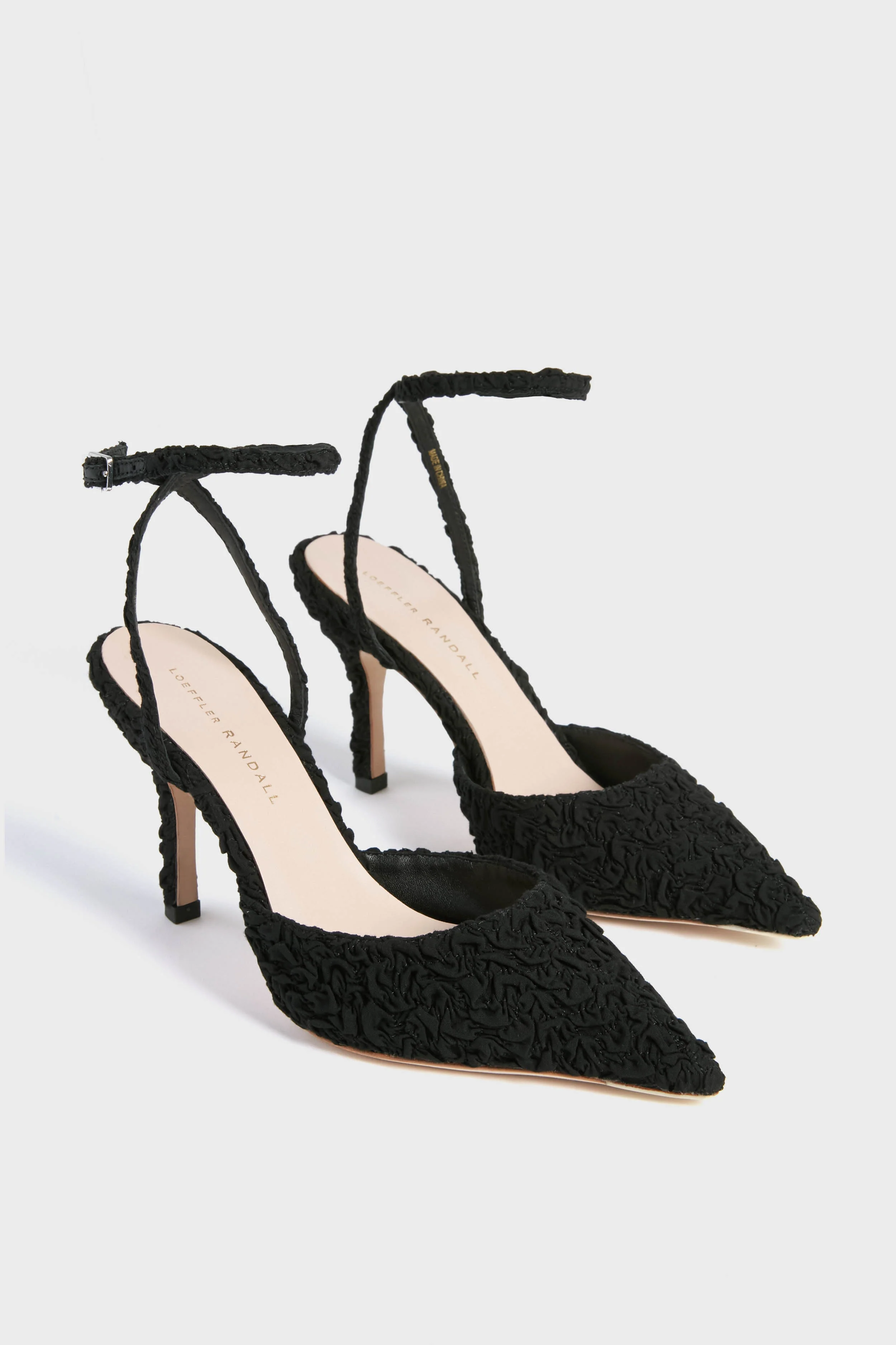 Black Puckered Jaden Heels - Image 4
