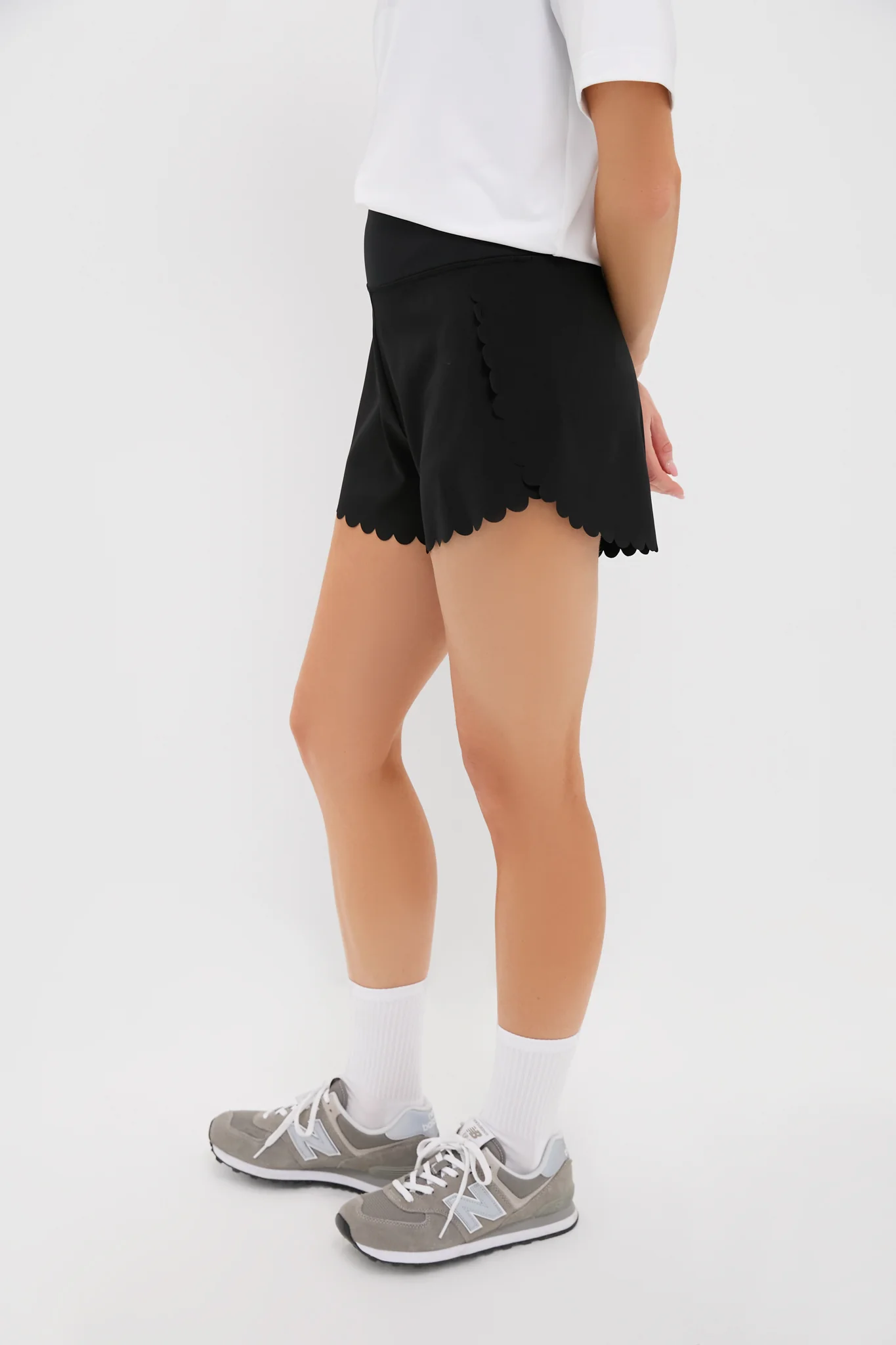 Black Scallop Performance Jersey Marisa Short - Image 3