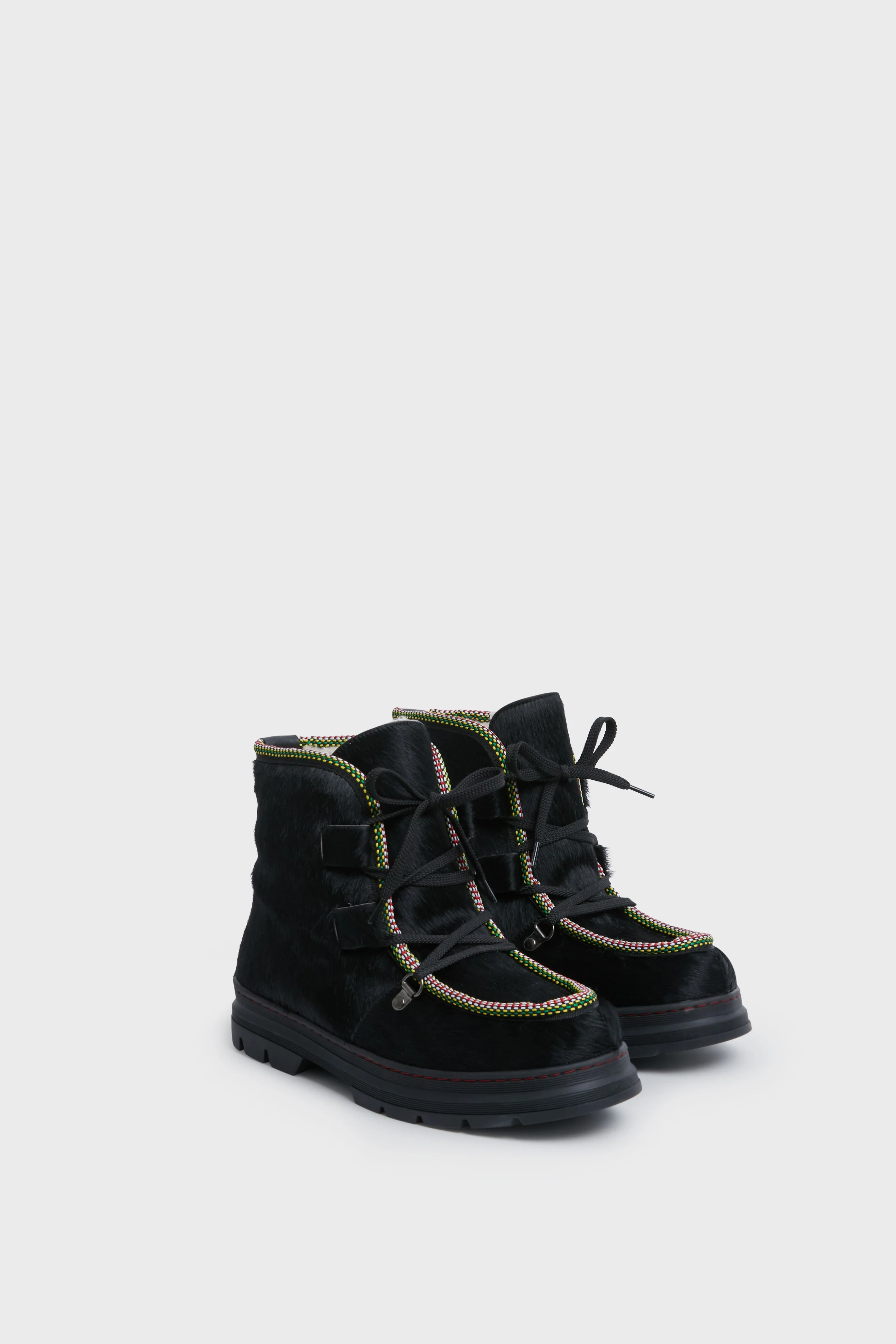 Black Shearling Lined Incredible Pony Boots - Image 2