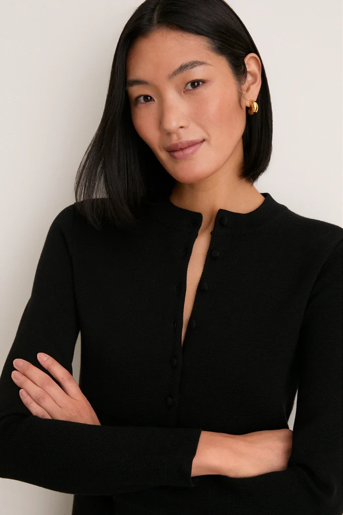 Black Structured Margaux Cardigan - Image 5