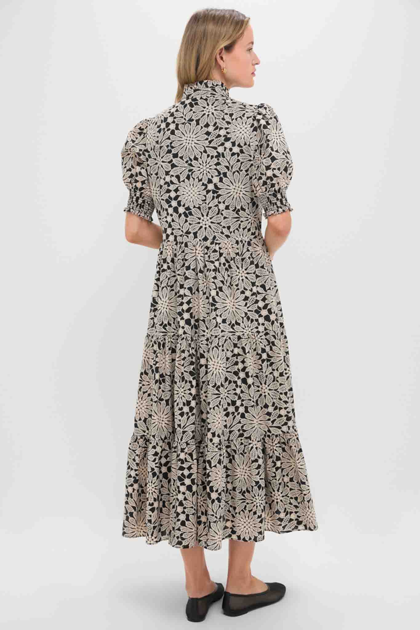 Black & Tan Printed Floral Bennett Maxi Dress - Image 5