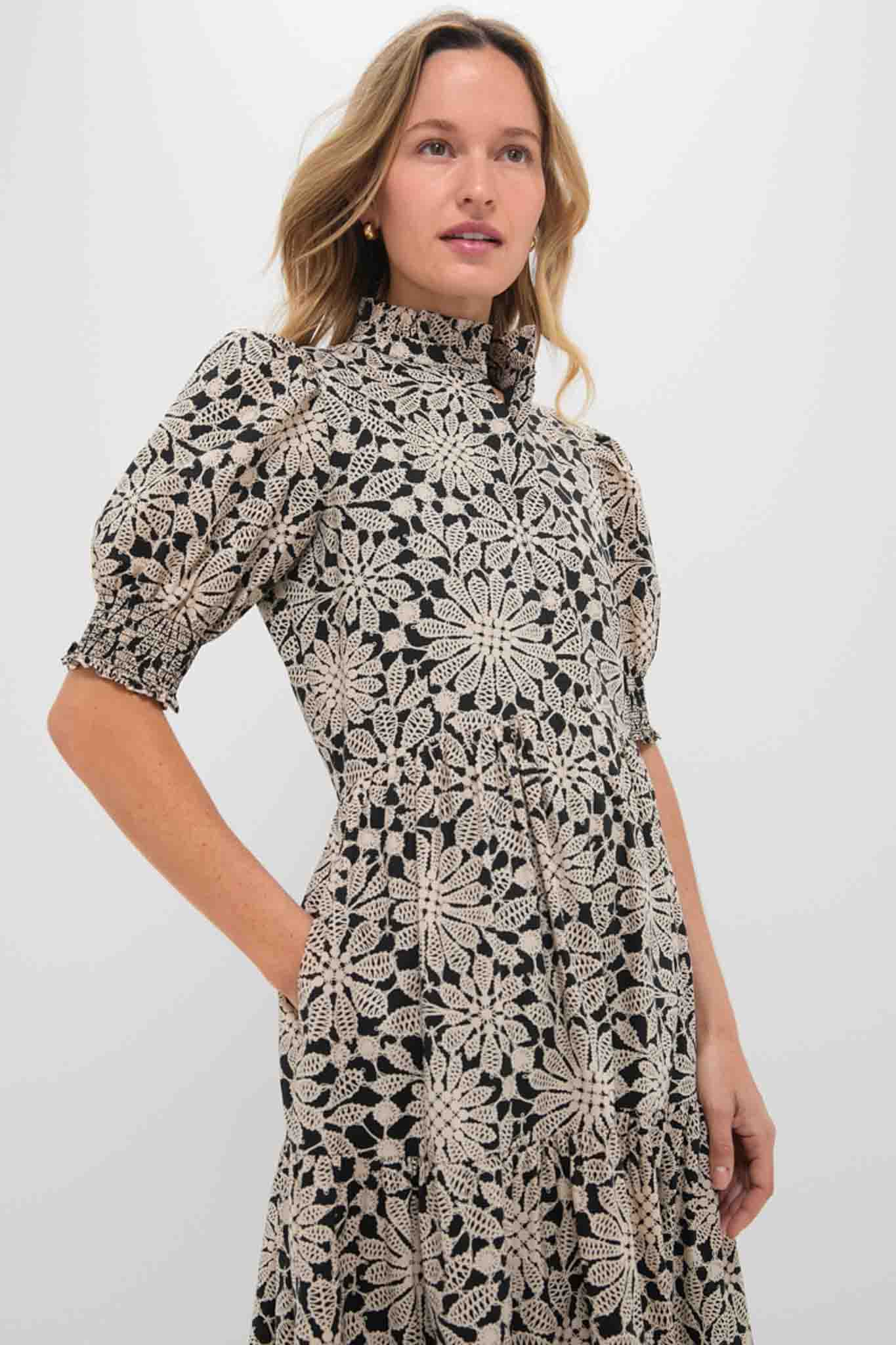 Black & Tan Printed Floral Bennett Maxi Dress - Image 6