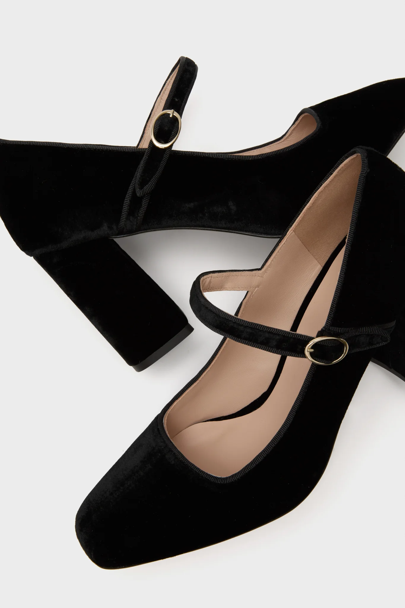 Black Velvet Julia Heels - Image 5