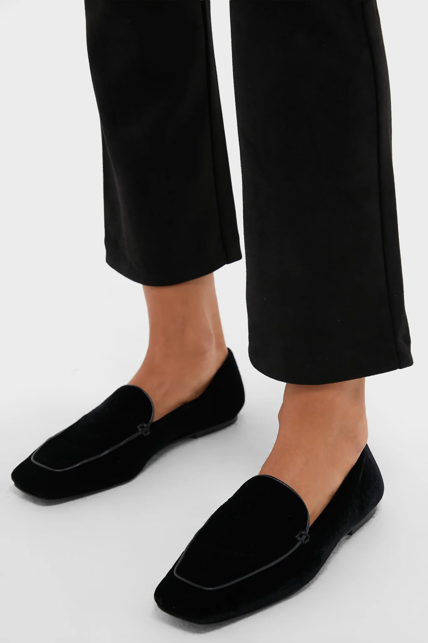 Black Velvet Kam Loafers - Image 3