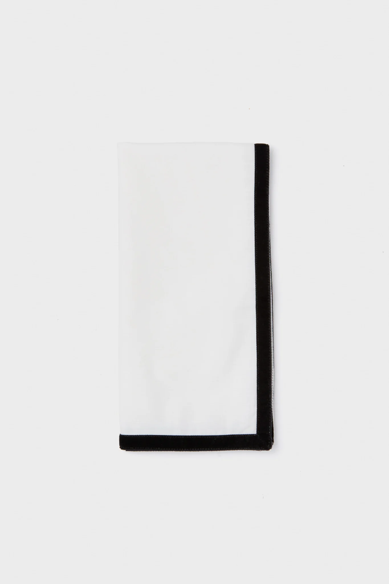 Black Velvet Trim Napkins Set of 4 - Image 4