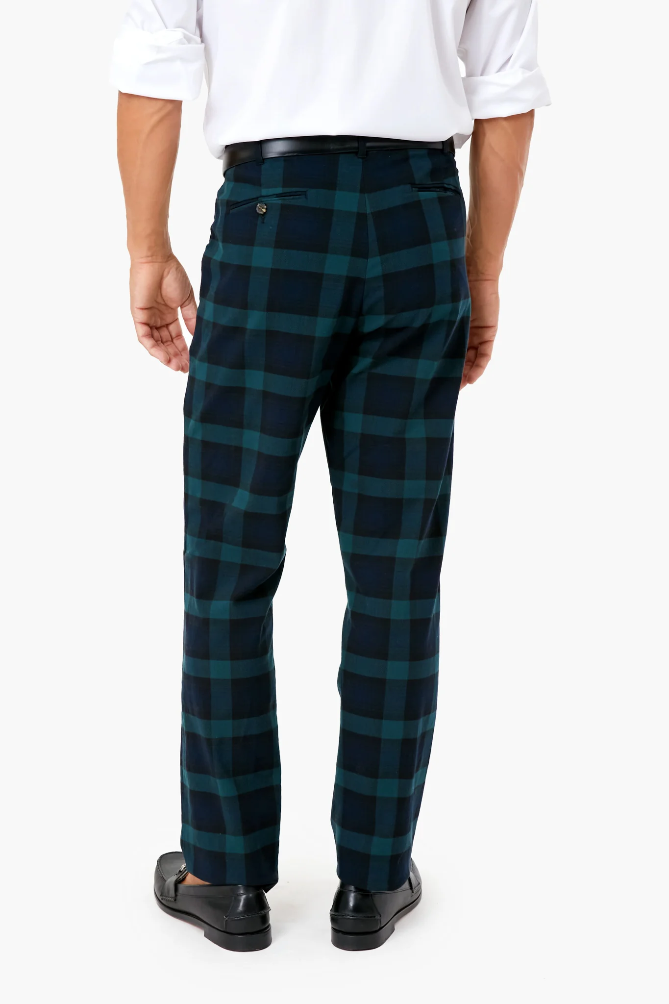 Blackwatch Tartan Stretch Twill Harbor Pants (32" Inseam) - Image 4