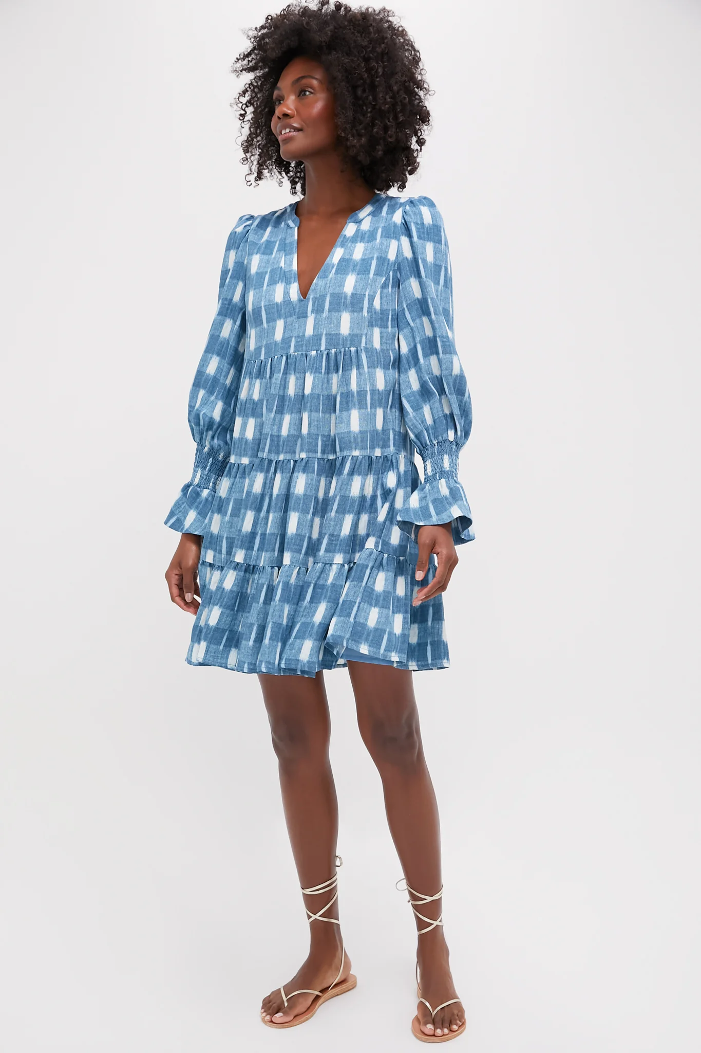 Blue Ikat Kenzo Dress - Image 6