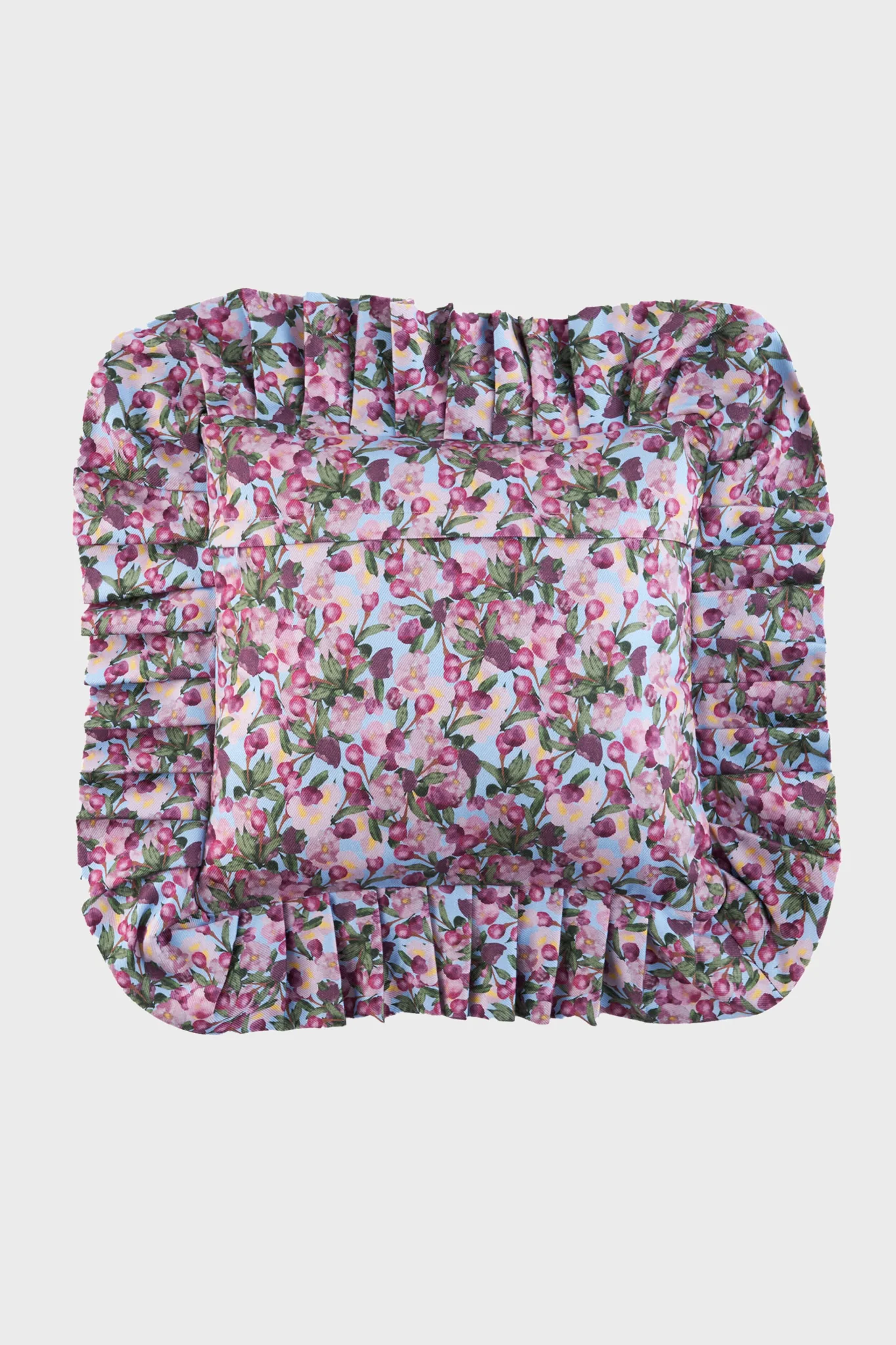 Blue Romance is Dead Ruffled Pillow Cover - Image 3