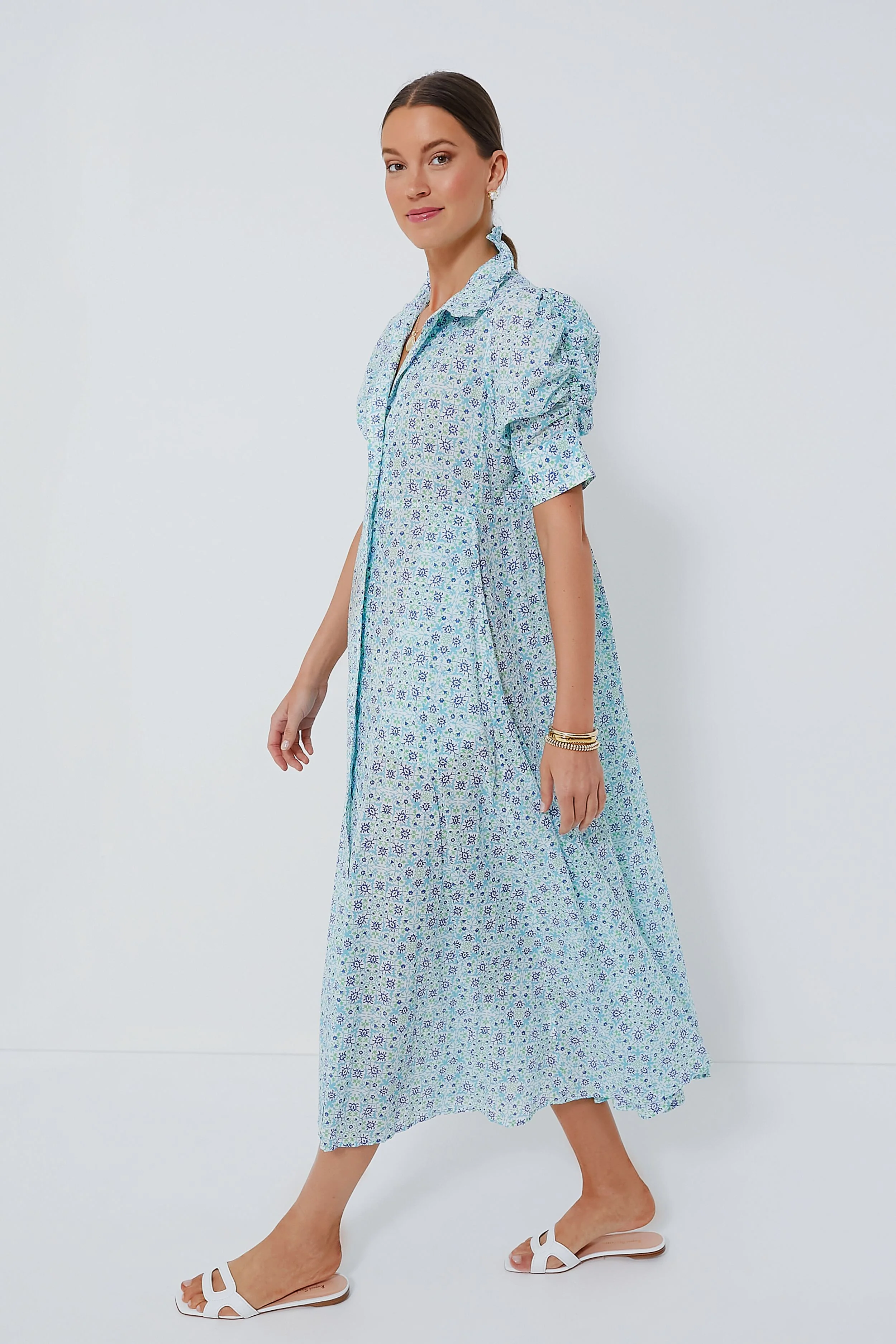 Blue Venetia Maxi Dress - Image 3