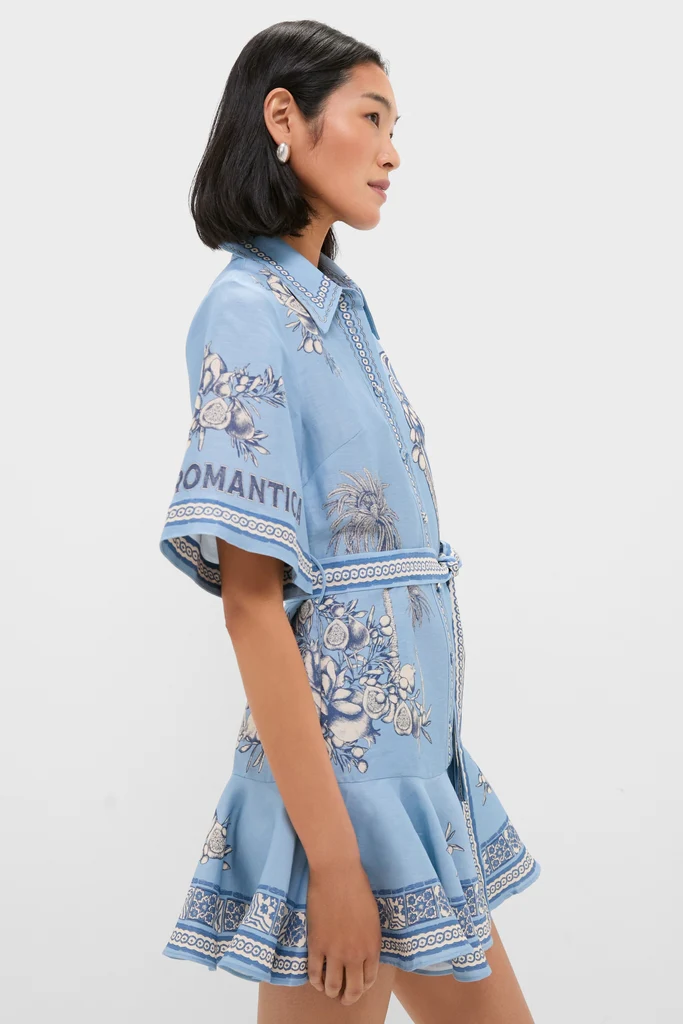 Blue Villa Romantica Mini Dress - Image 3