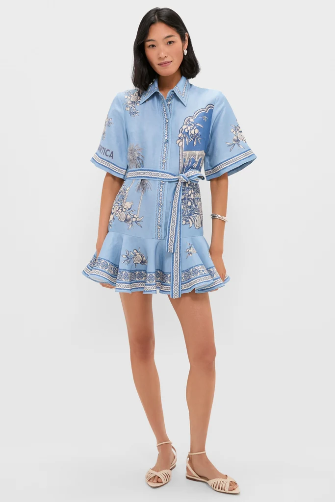 Blue Villa Romantica Mini Dress - Image 6