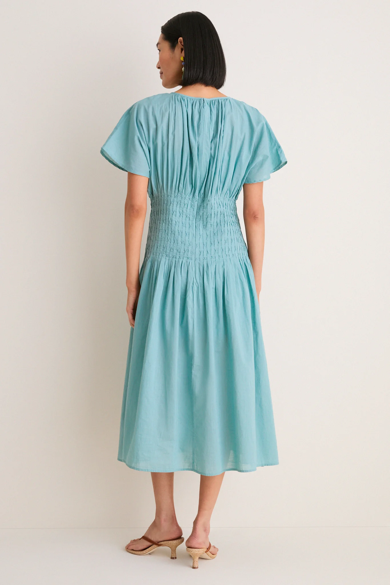 Blue Violet Ramie Dress - Image 5