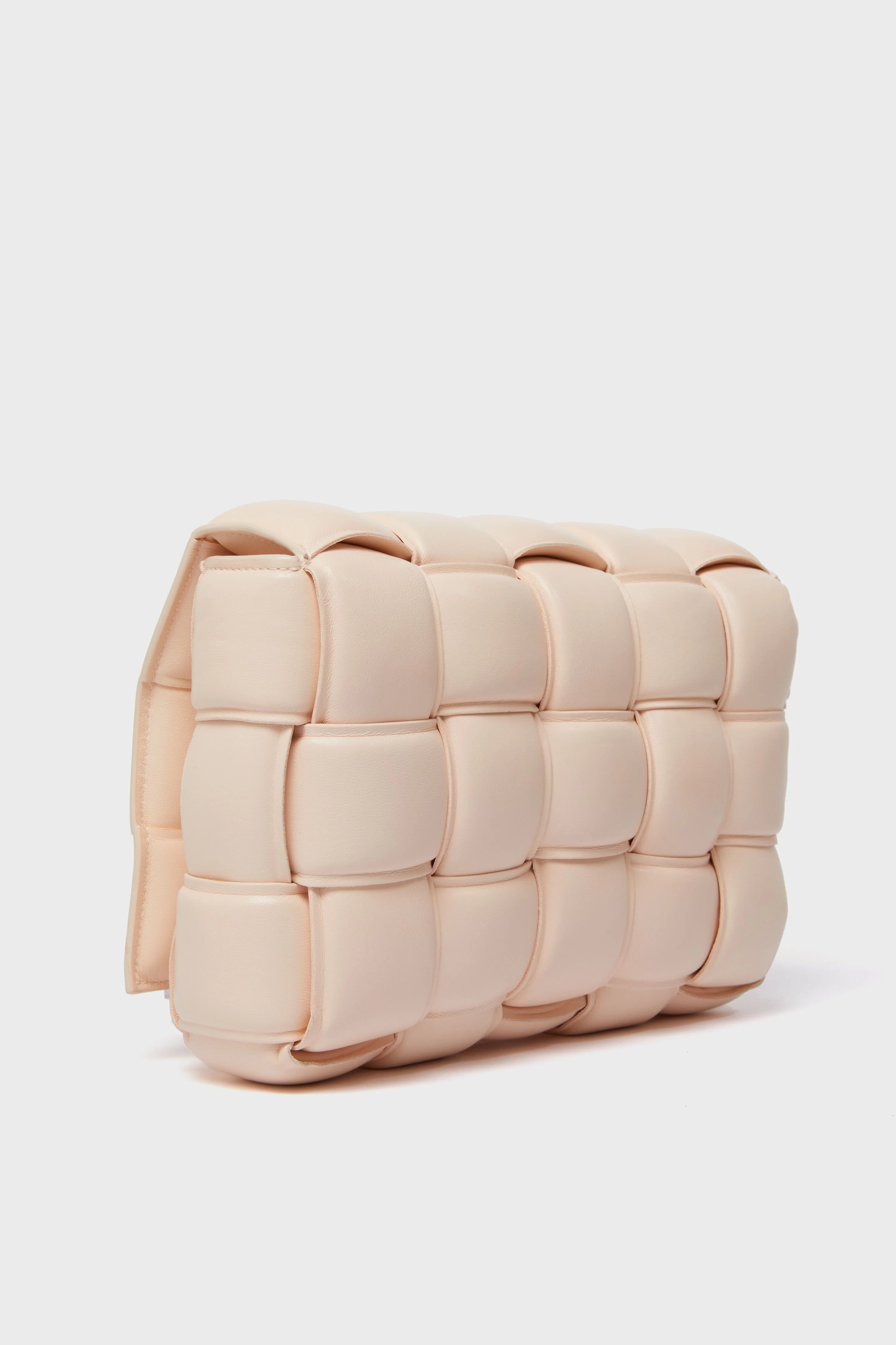 Bottega Veneta Pink Beige Maxi Intrecciato Padette Cassette Bag - Image 2