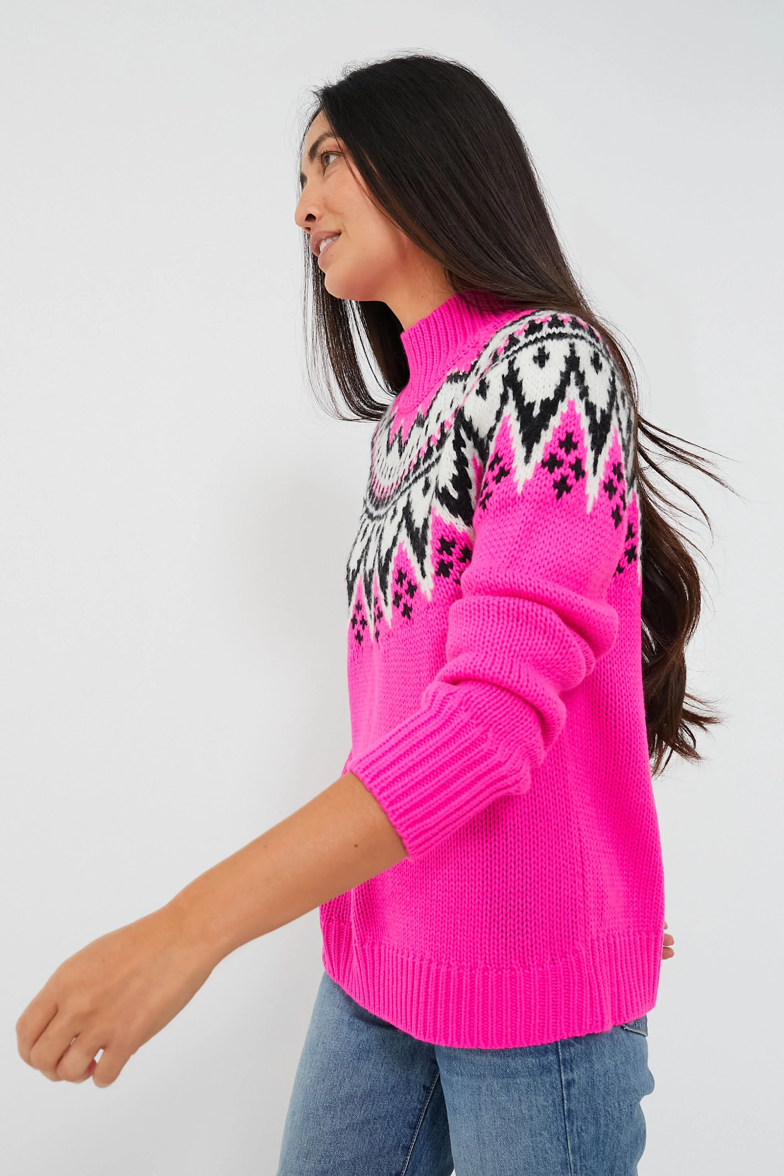Bright Pink Kienna Sweater - Image 3