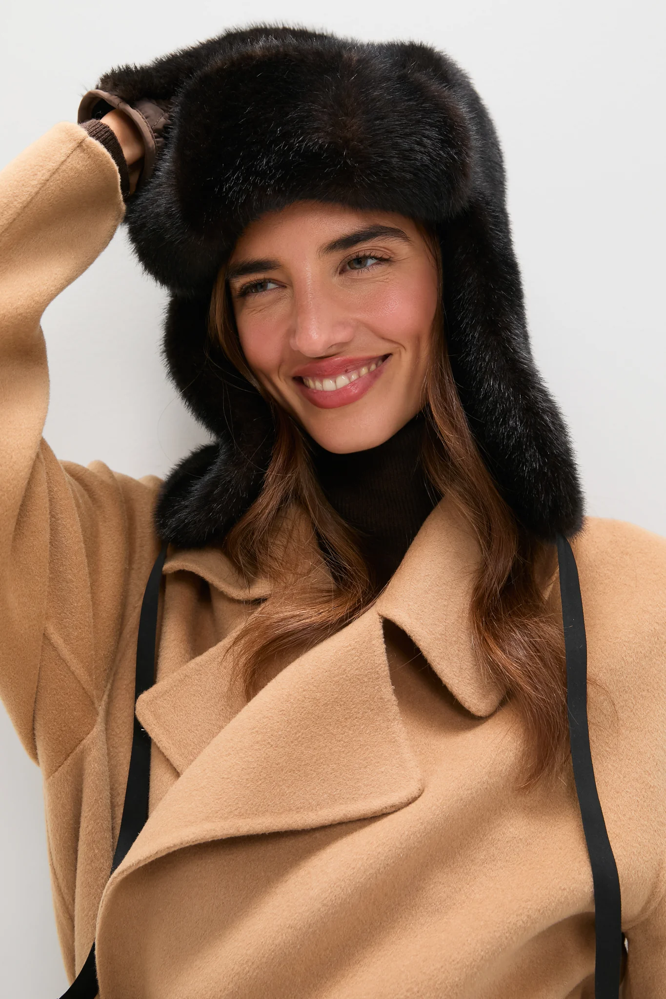 Brown Fur Flap Hat - Image 2