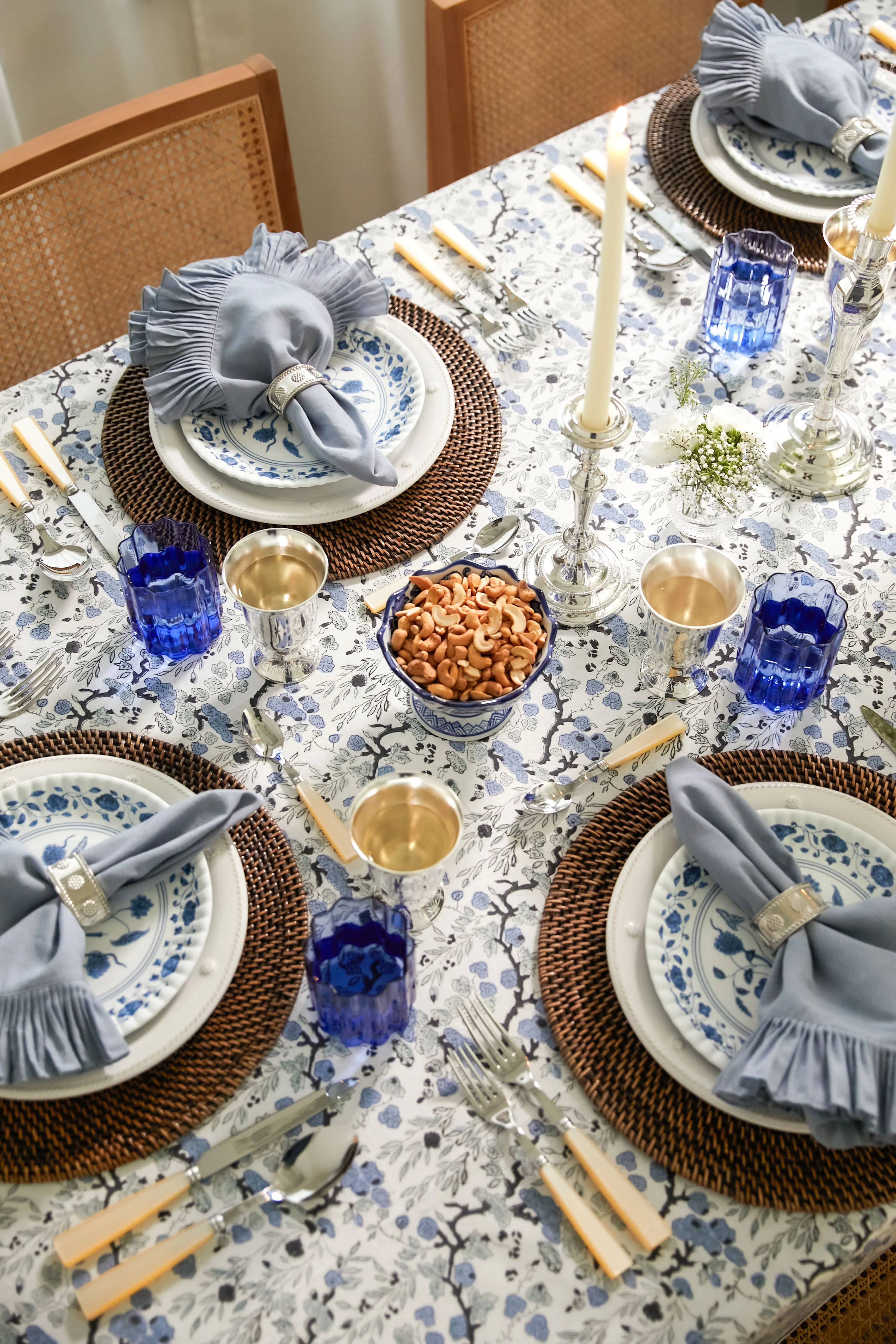 Brown Woven Rattan Placemats Set of 4 - Image 3
