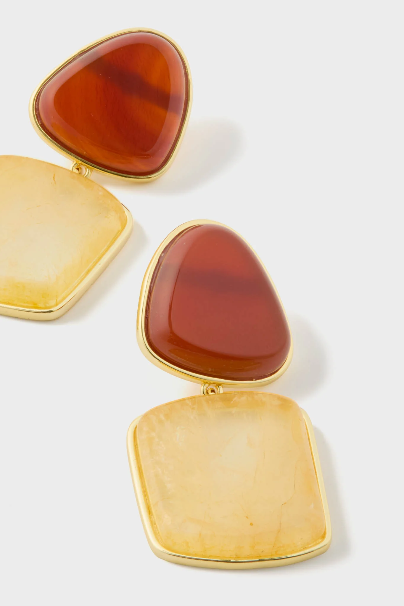 Butter Yellow and Winetasting Ainsley Earrings - Image 4