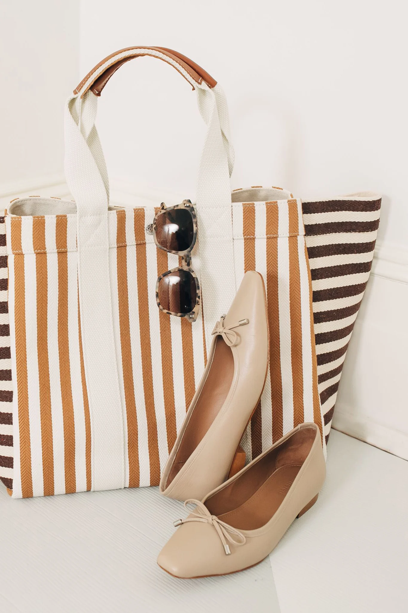 Camel and Brown Parcours L Palais Royal Tote - Image 7