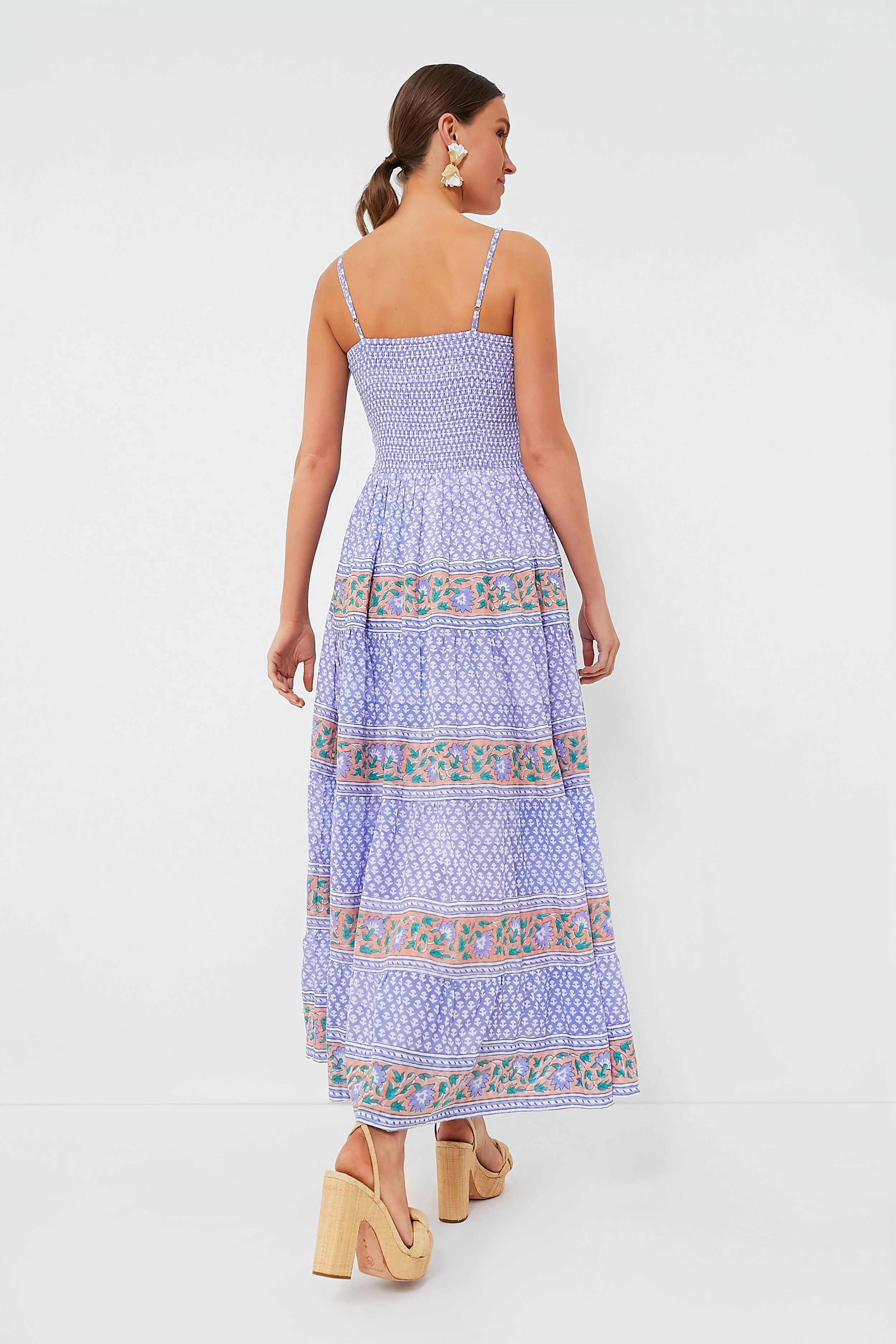 Campania Peri Smocked Back Maxi Dress - Image 4