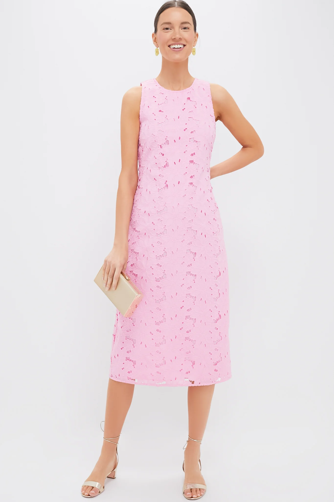 Carnation Eyelet Evelyn Midi Dress - Image 2