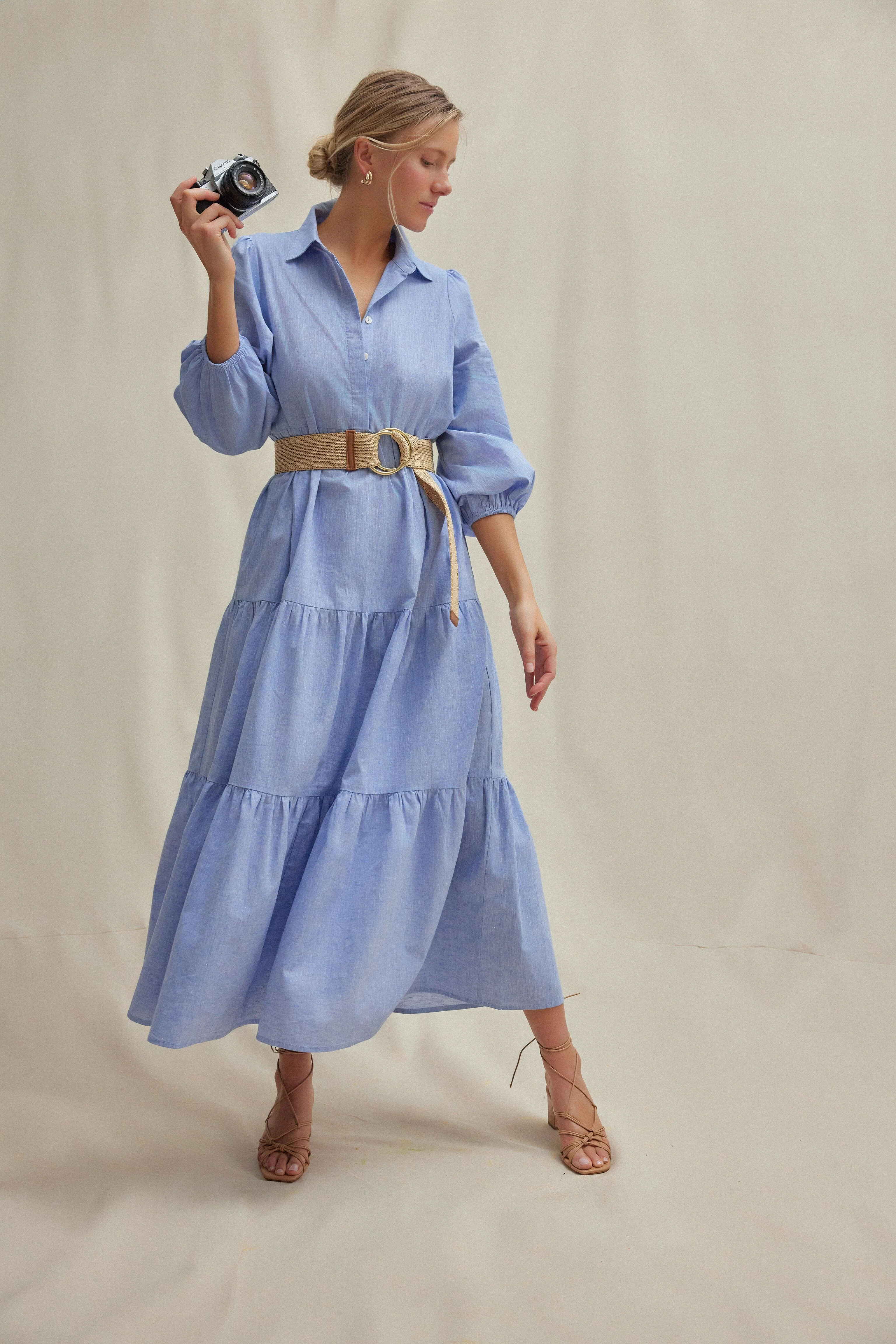 Chambray Mabel Maxi Dress - Image 2