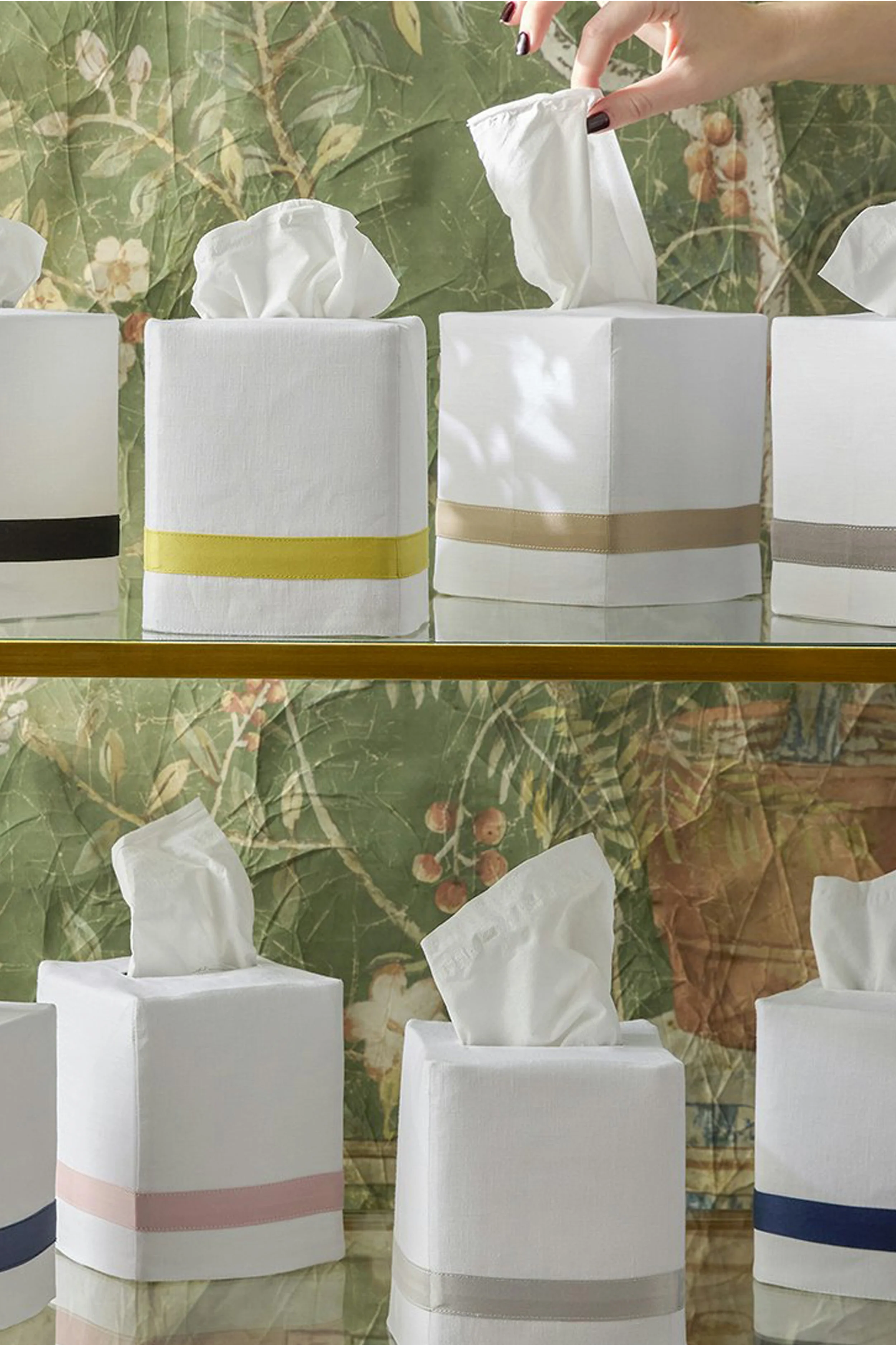 Champagne Lowell Tissue Box Cover - Image 2