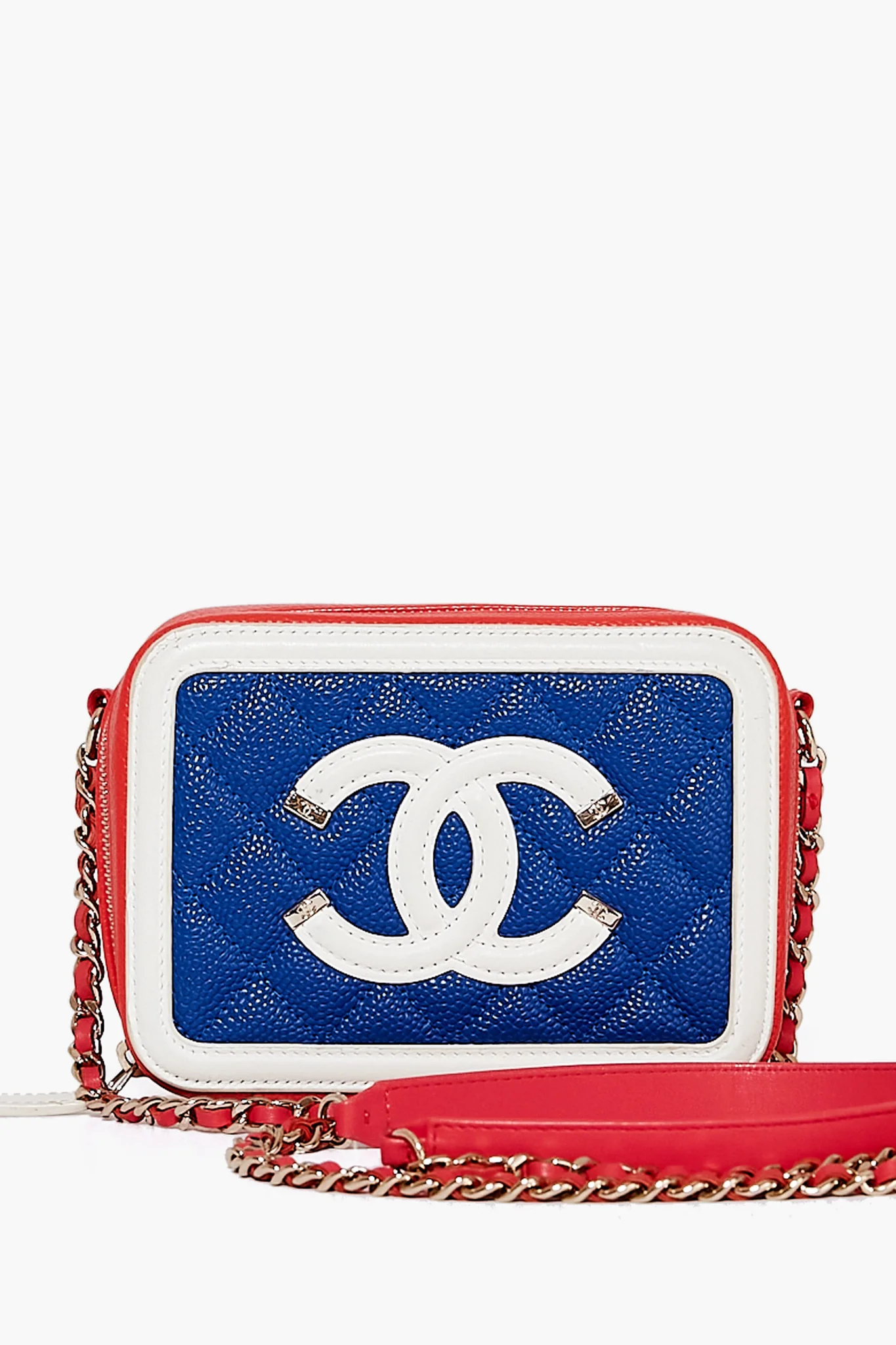 CHANEL Blue CC Filigree Caviar Crossbody - Image 2