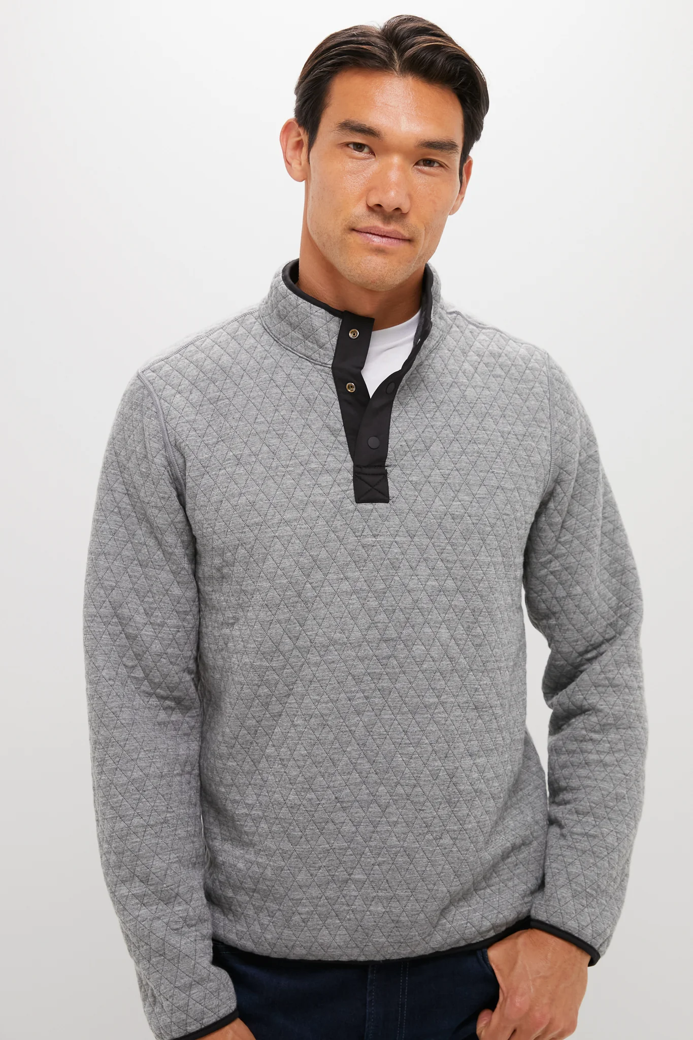 Charcoal Heather Gray Corbet Reversible Pullover - Image 2
