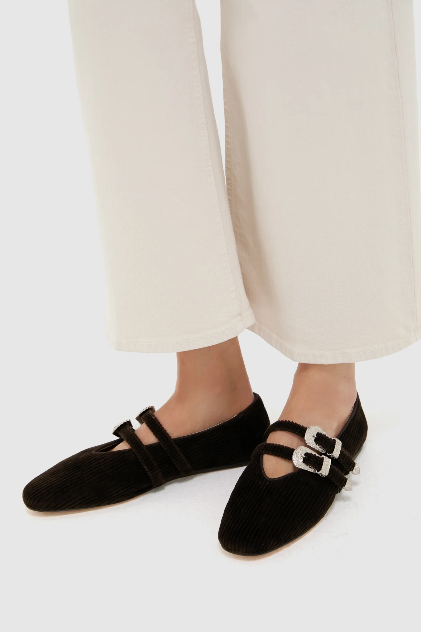 Chocolate Corduroy Claudia Slippers - Image 2