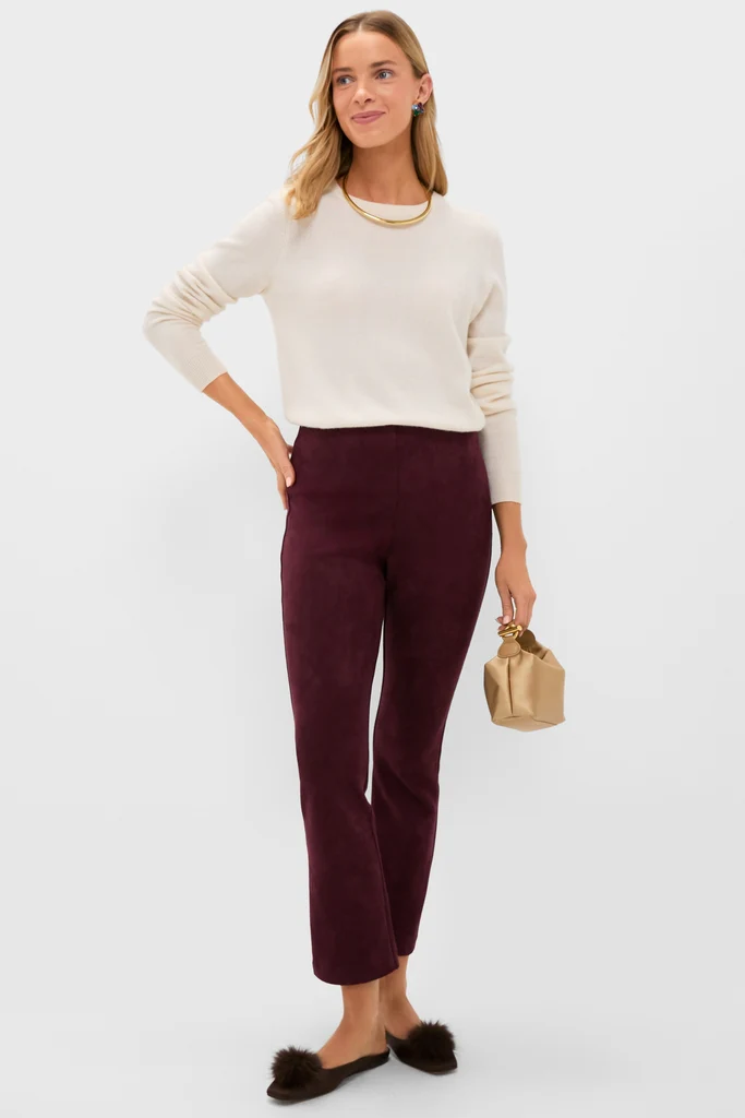 Chocolate Satin Nilli Flats with Pom Pom - Image 3