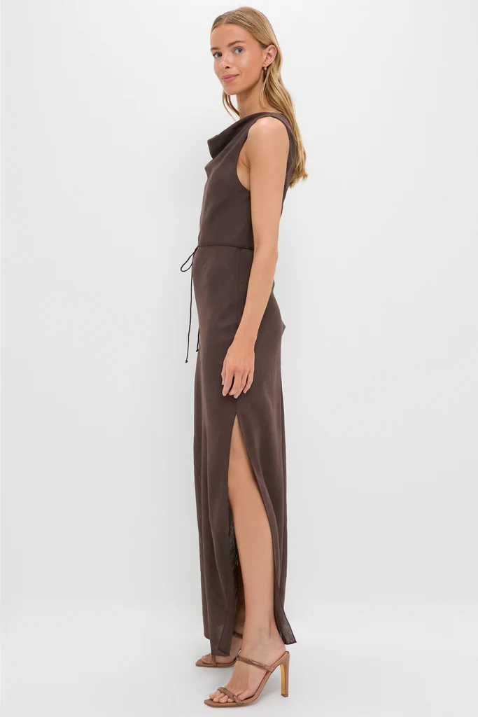 Chocolate Serine Maxi Dress - Image 3