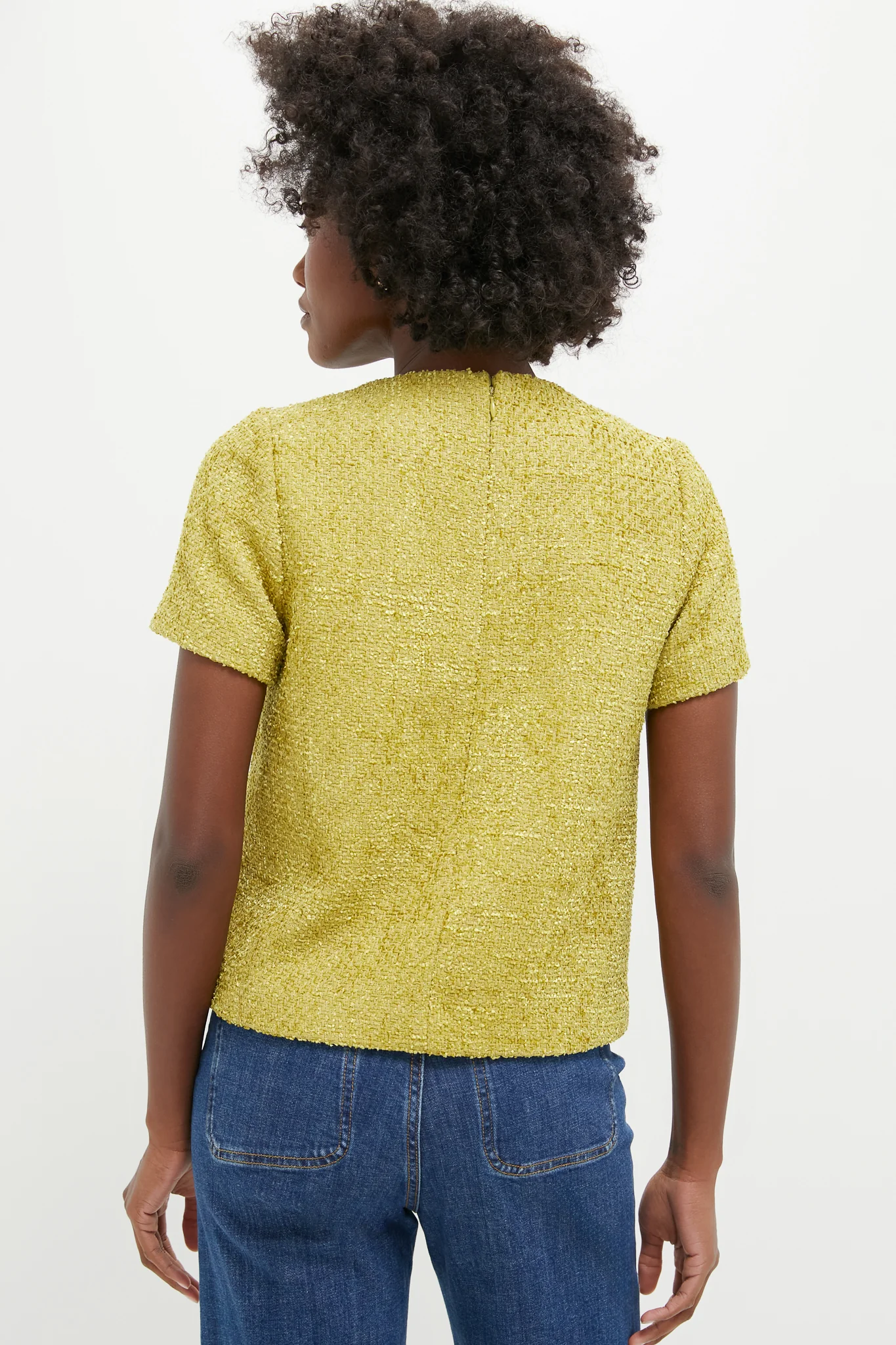 Citron Tweed Maebe Blouse - Image 4
