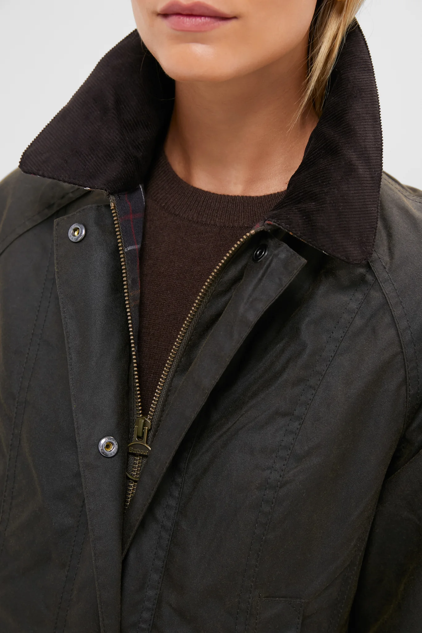 Classic Olive Beadnell Wax Jacket - Image 4