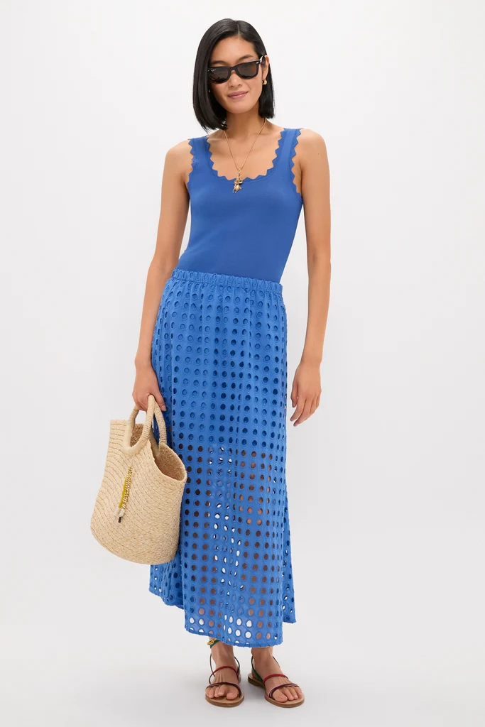 Cobalt Blue Ric Rac Compression Tank - Image 2