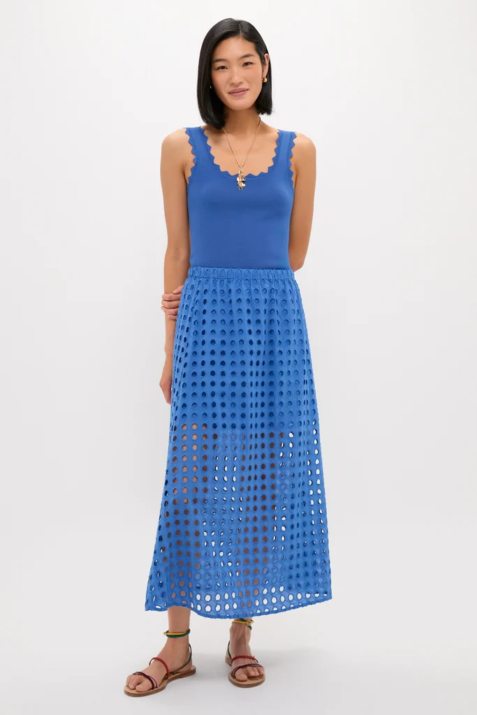 Cobalt Blue Ric Rac Compression Tank - Image 6