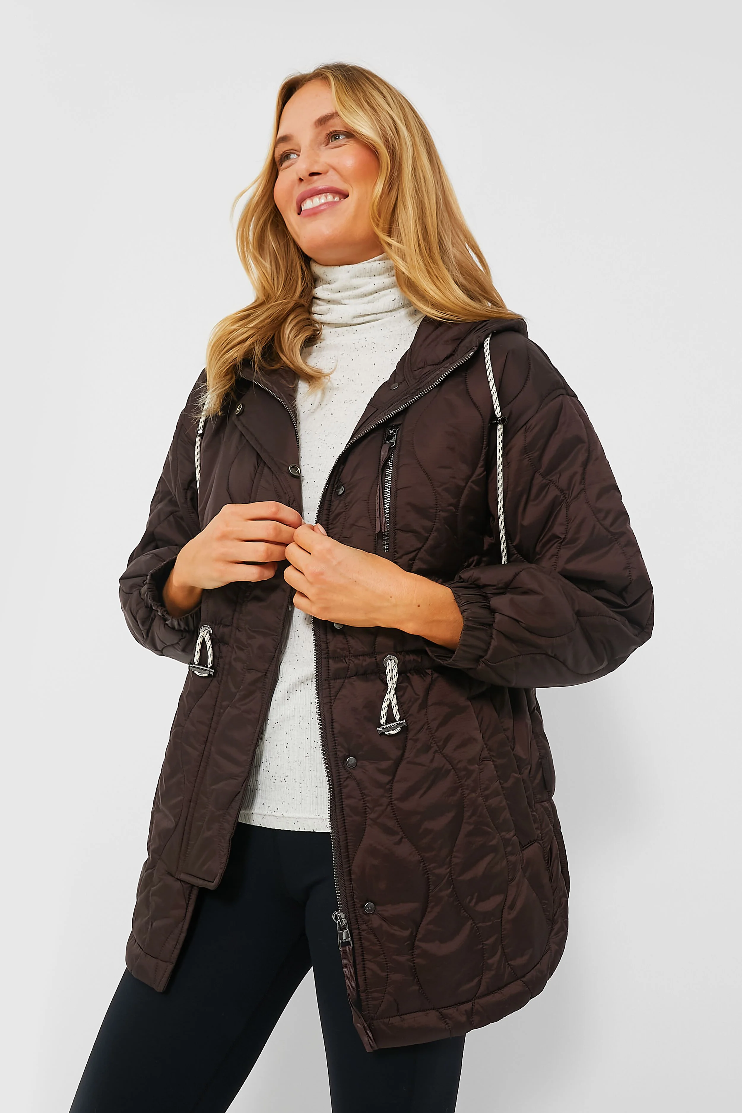 Coffee Bean Caitlin Quilt Jacket - Image 8