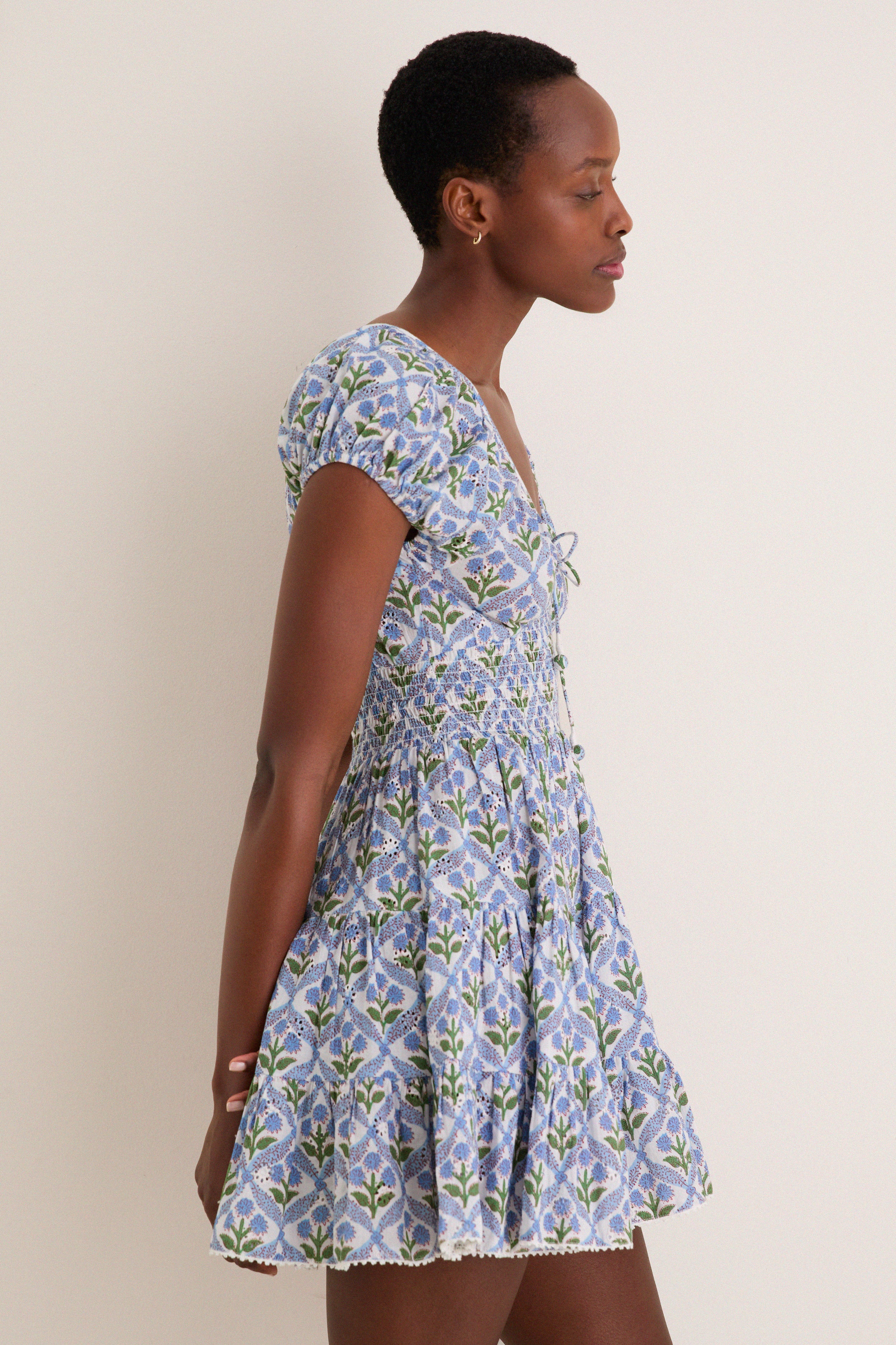 Cornflower Asterid Mini Dress - Image 3