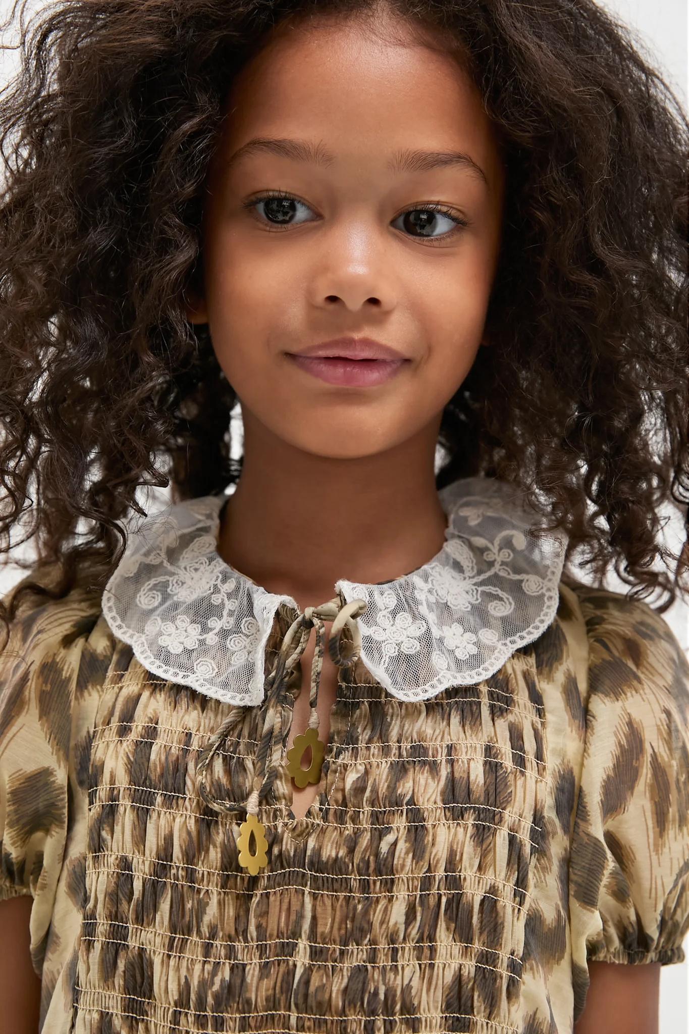 Cream Claude Print Bubble Dress - Image 4